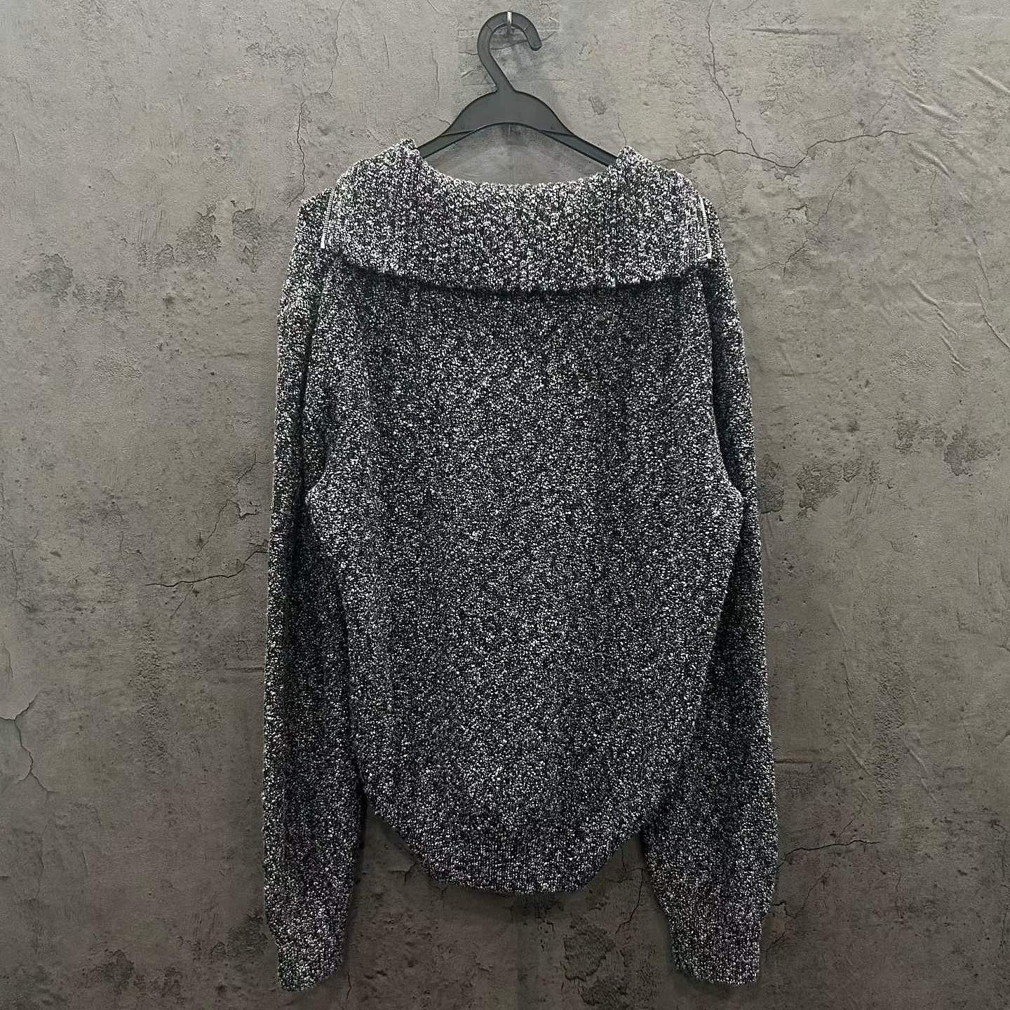 Bottega Veneta Bottega Veneta Speckled Half-Zip Sweater Size L Size US L / EU 52-54 / 3 - 2 Thumbnail