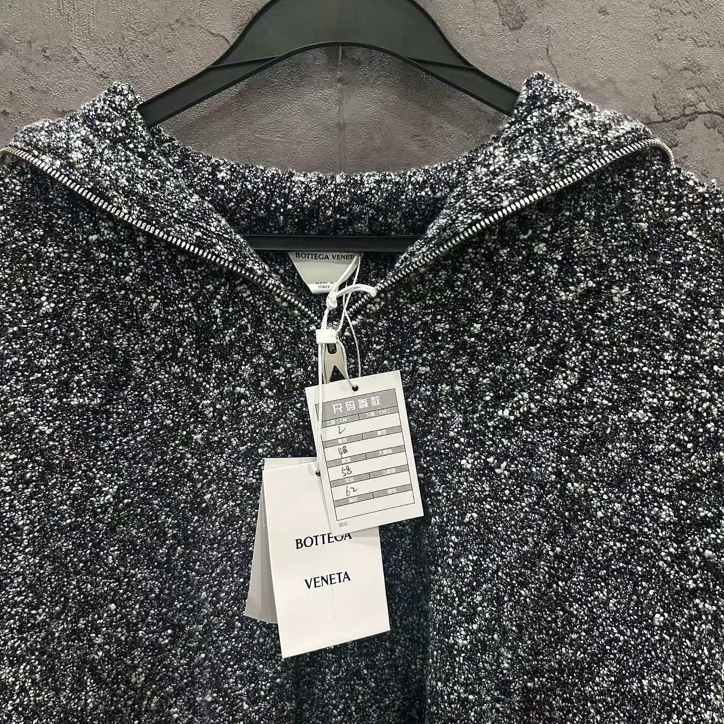Bottega Veneta Bottega Veneta Speckled Half-Zip Sweater Size L Size US L / EU 52-54 / 3 - 3 Thumbnail