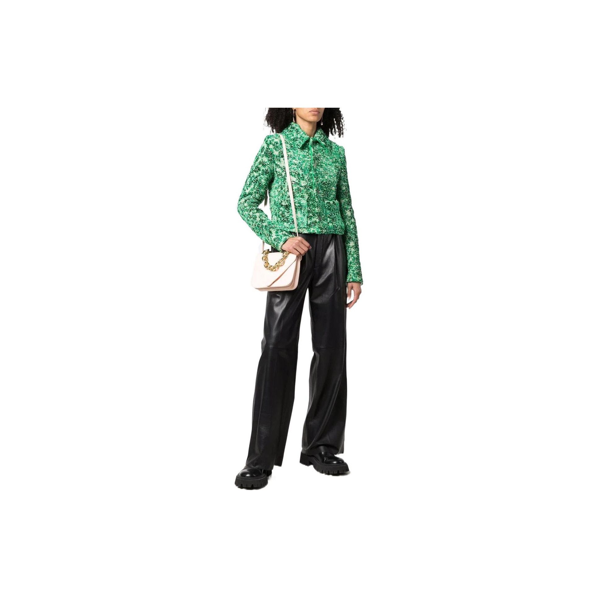 Bottega Veneta Bottega Veneta Green Boucle Jacket Size 40 Size S / US 4 / IT 40 - 7 Thumbnail