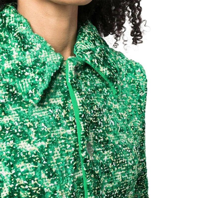 Bottega Veneta Bottega Veneta Green Boucle Jacket Size 40 Size S / US 4 / IT 40 - 10 Thumbnail