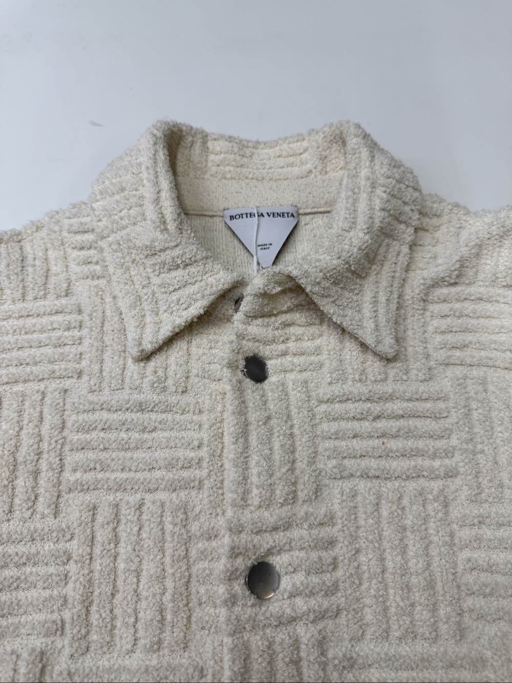 Bottega Veneta Bottega Veneta Textured Button Up Jacket Size L Size US L / EU 52-54 / 3 - 6 Thumbnail