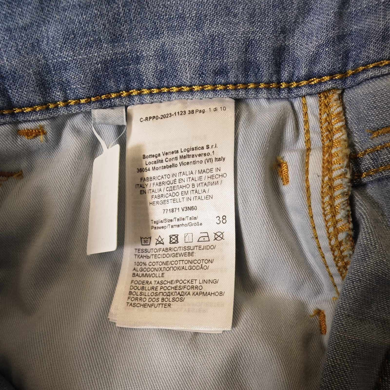 Bottega Veneta Bottega Veneta Light Blue Denim Jeans Size 38 Size 26" / US 2 / IT 38 - 4 Thumbnail