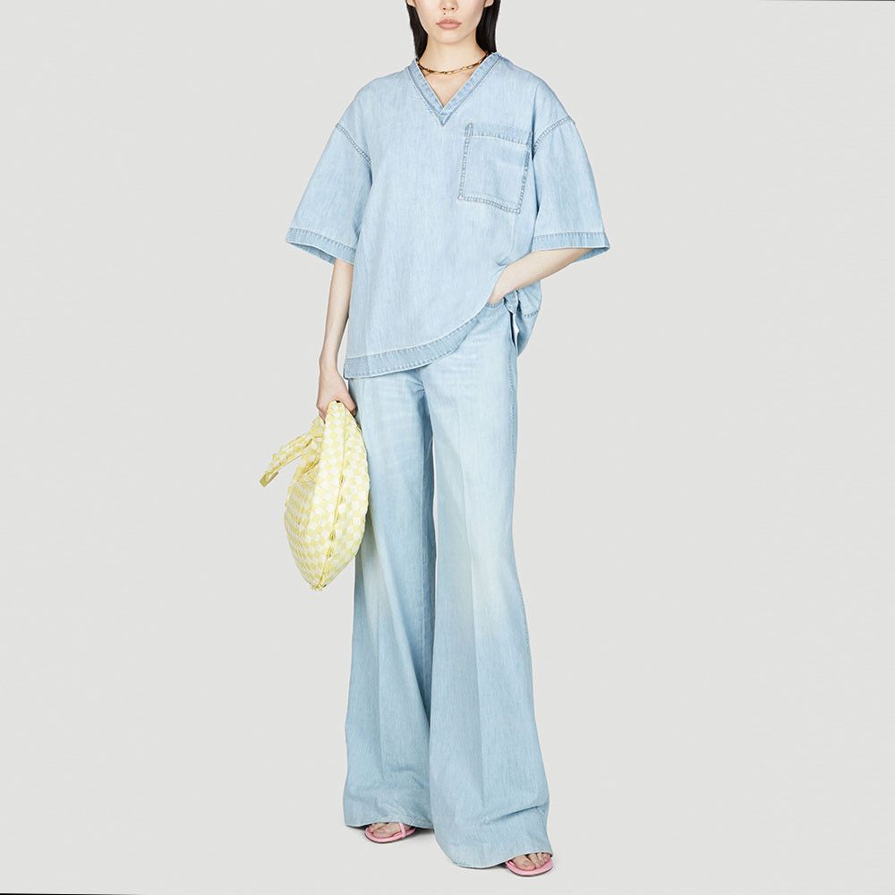 Bottega Veneta Bottega Veneta Light Blue Denim Jeans Size 38 Size 26" / US 2 / IT 38 - 7 Thumbnail