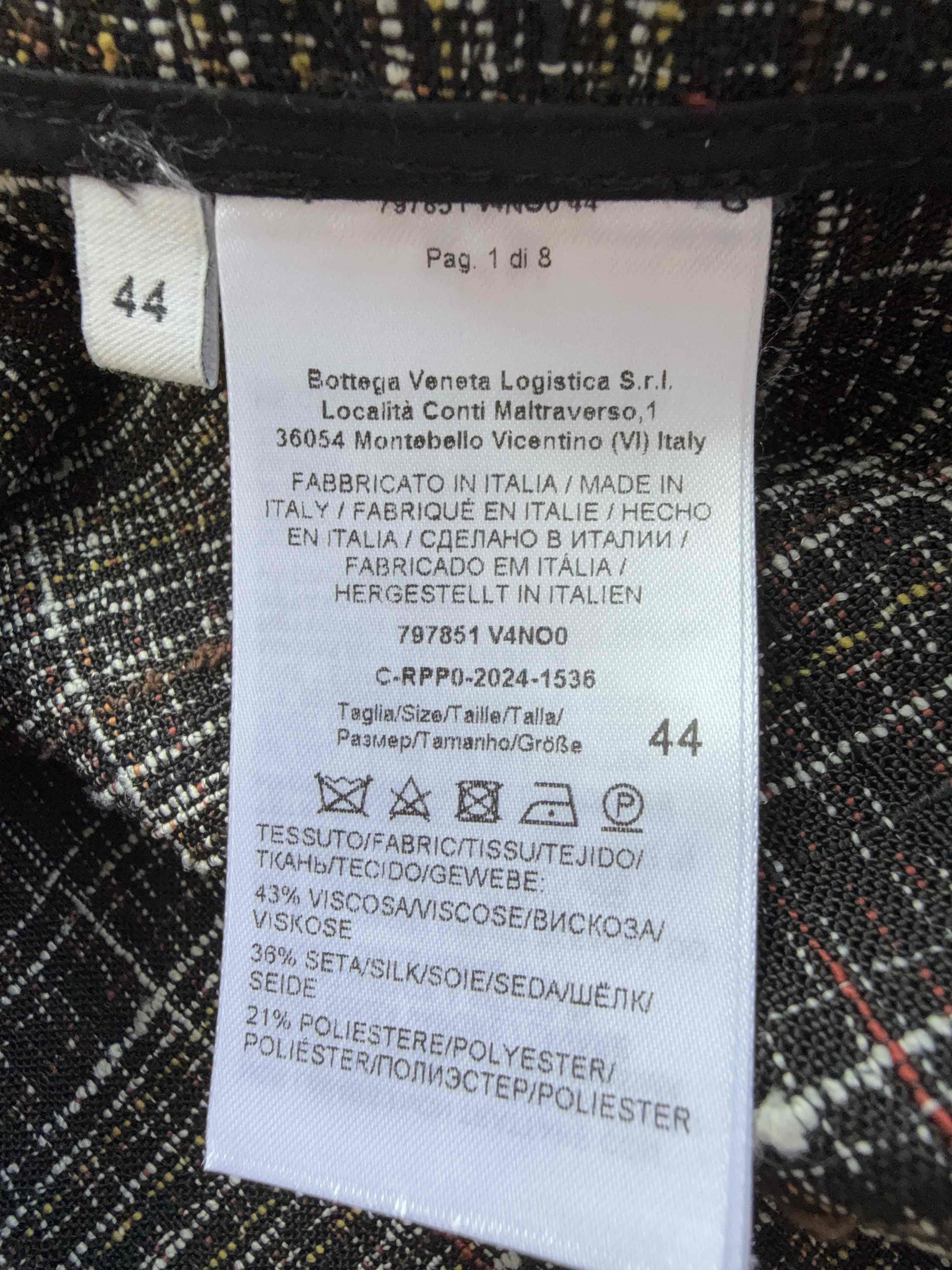 Bottega Veneta Bottega Veneta Mixed Texture Snap Button Shirt Size S Size US S / EU 44-46 / 1 - 4 Thumbnail