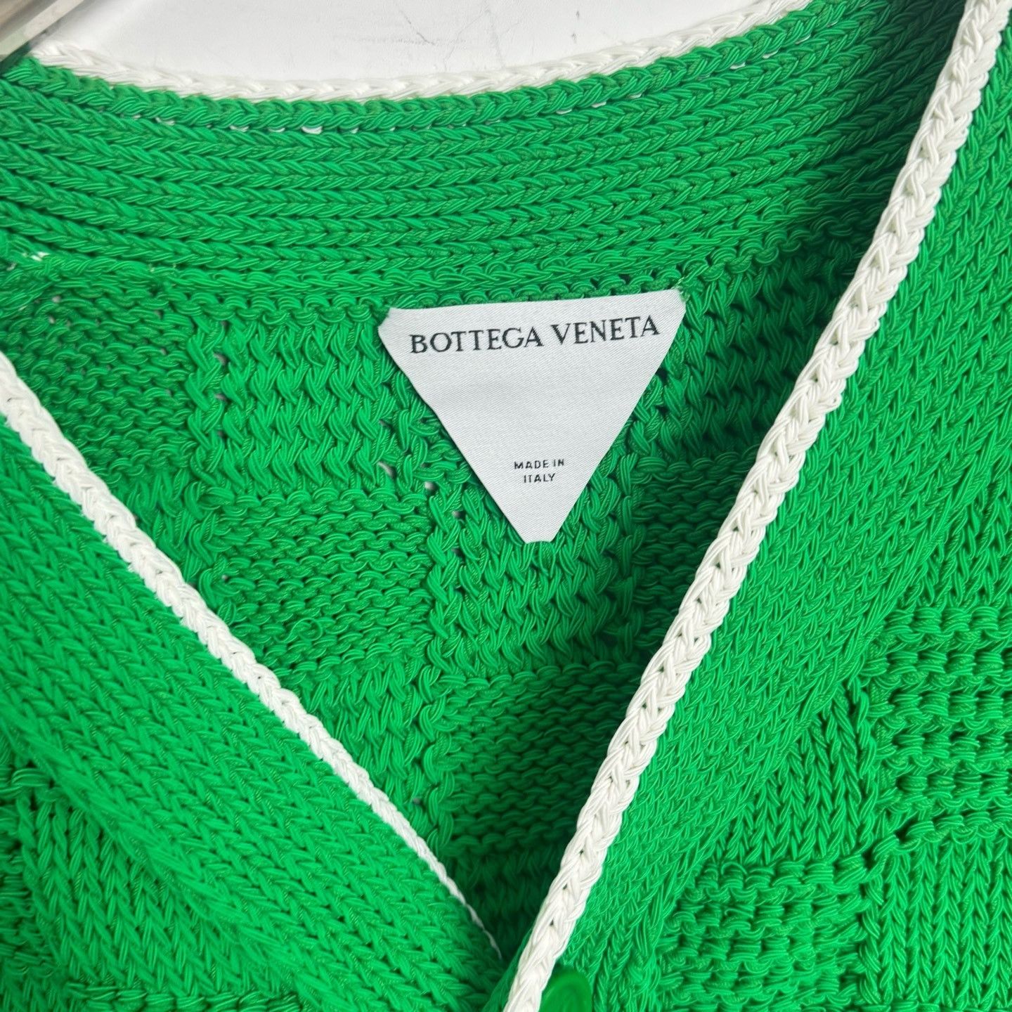 Bottega Veneta Bottega Veneta Green Knit Cardigan Size S Size S / US 4 / IT 40 - 3 Thumbnail