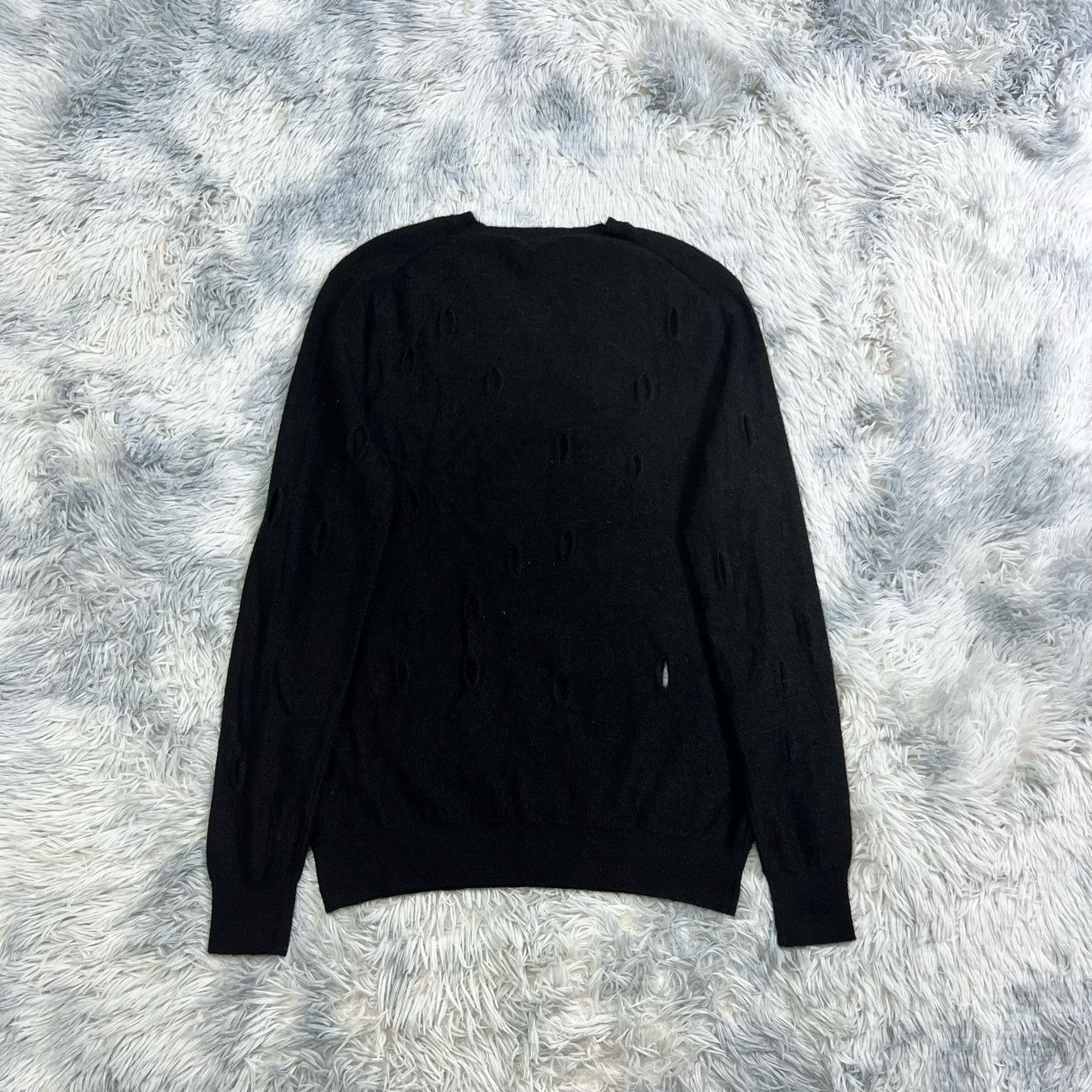 Bottega Veneta Bottega Veneta Distressed Mohair Sweater Size M Size US M / EU 48-50 / 2 - 2 Thumbnail