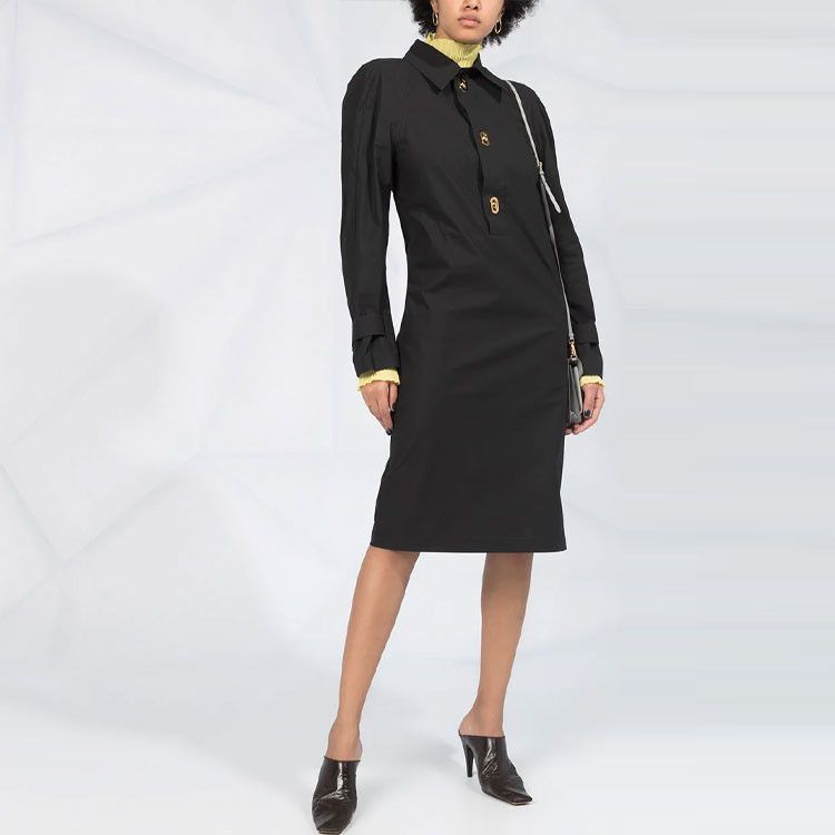 Bottega Veneta Bottega Veneta Gold-Tone Button Midi Dress IT 36 Size XS / US 0-2 / IT 36-38 - 7 Thumbnail