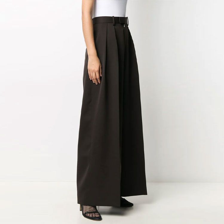 Bottega Veneta Bottega Veneta Wool Pleated Wide Leg Pants Size 38 Size 26" / US 2 / IT 38 - 10 Thumbnail