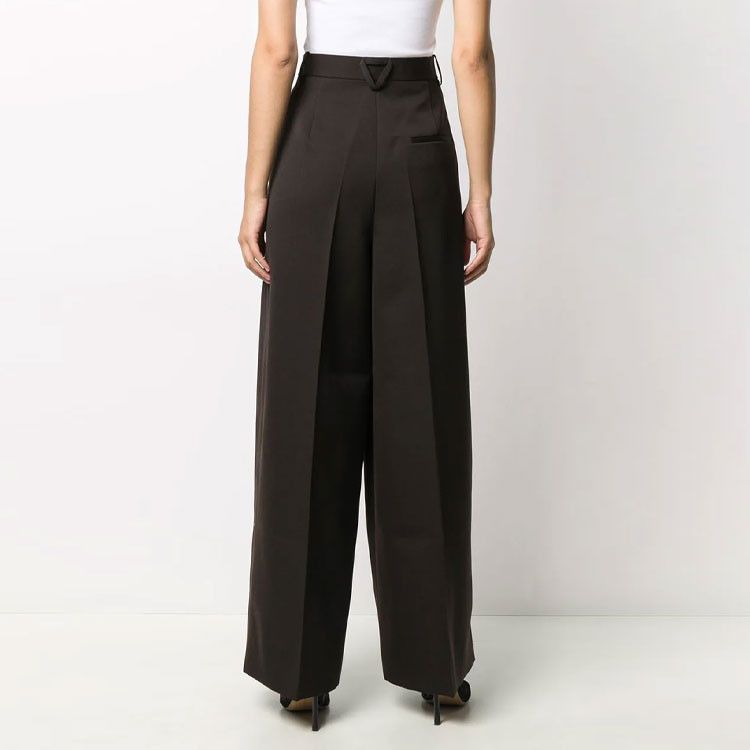 Bottega Veneta Bottega Veneta Wool Pleated Wide Leg Pants Size 38 Size 26" / US 2 / IT 38 - 11 Thumbnail