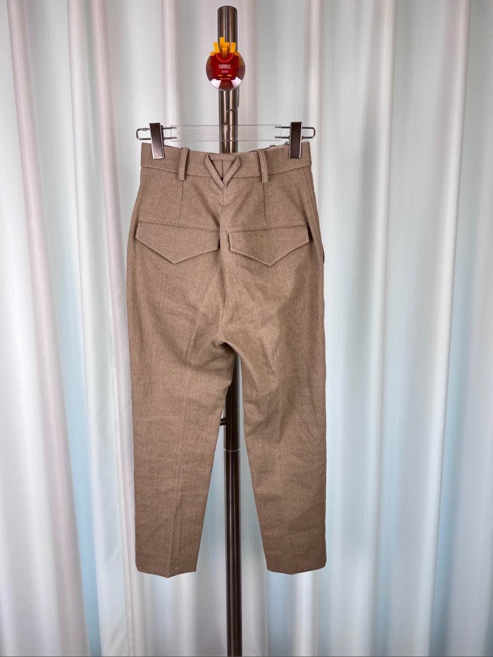 Bottega Veneta Bottega Veneta Beige Linen Blend Pants Size 34 Size 24" / US 00 / IT 34 - 2 Thumbnail