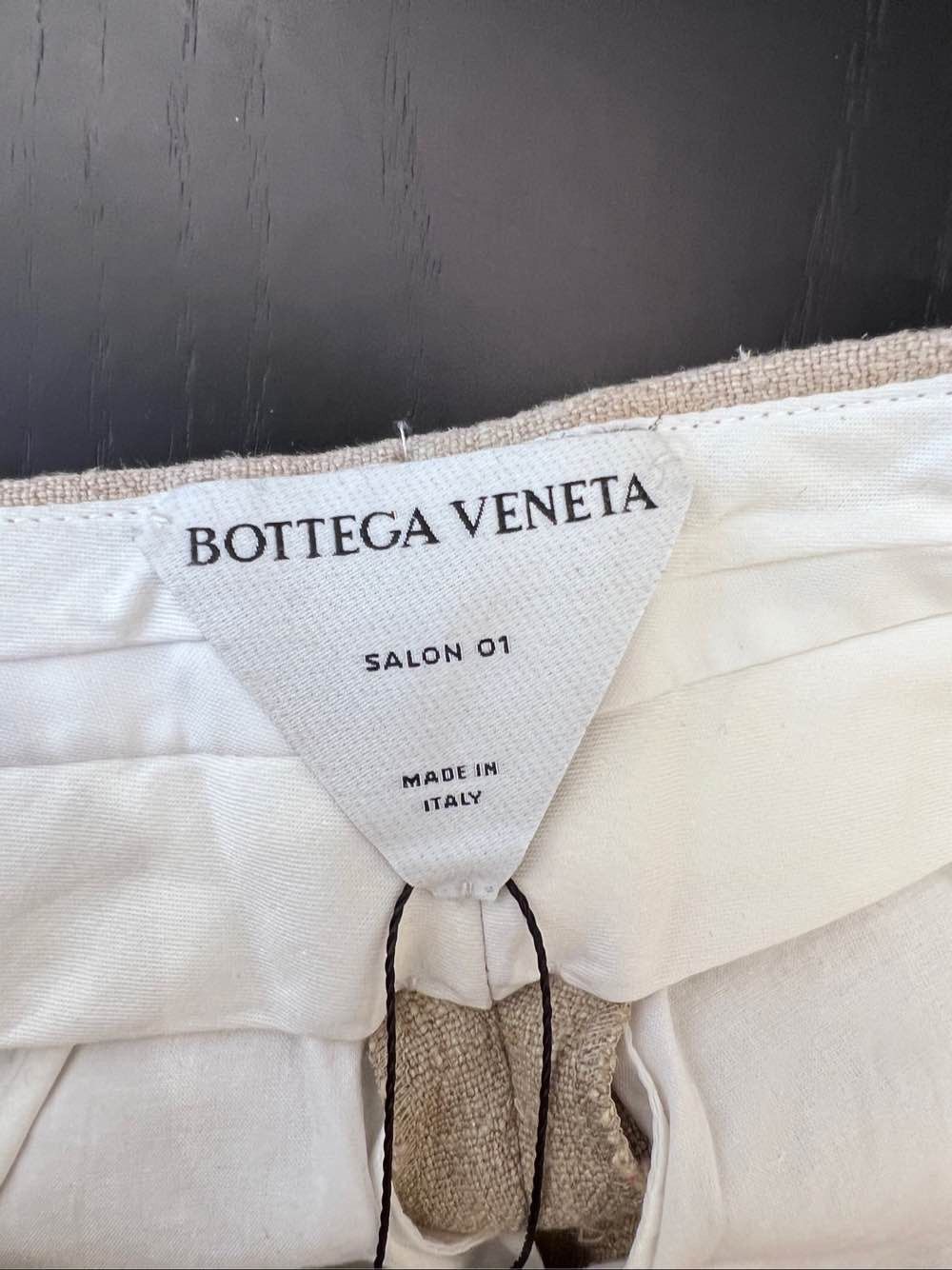 Bottega Veneta Bottega Veneta Beige Linen Blend Pants Size 34 Size 24" / US 00 / IT 34 - 3 Thumbnail