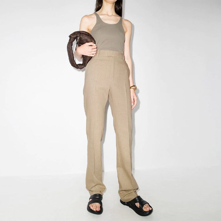 Bottega Veneta Bottega Veneta Beige Linen Blend Pants Size 34 Size 24" / US 00 / IT 34 - 7 Thumbnail