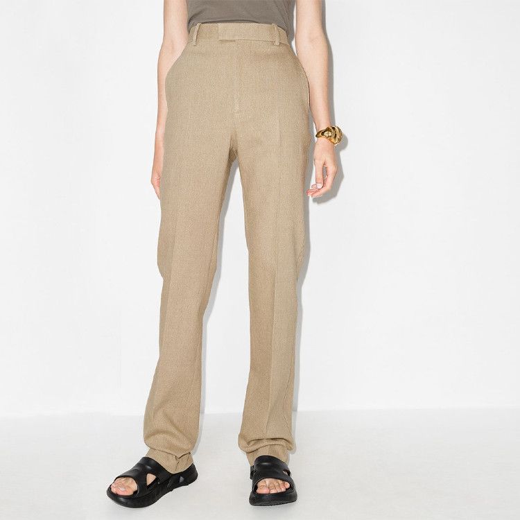 Bottega Veneta Bottega Veneta Beige Linen Blend Pants Size 34 Size 24" / US 00 / IT 34 - 6 Thumbnail
