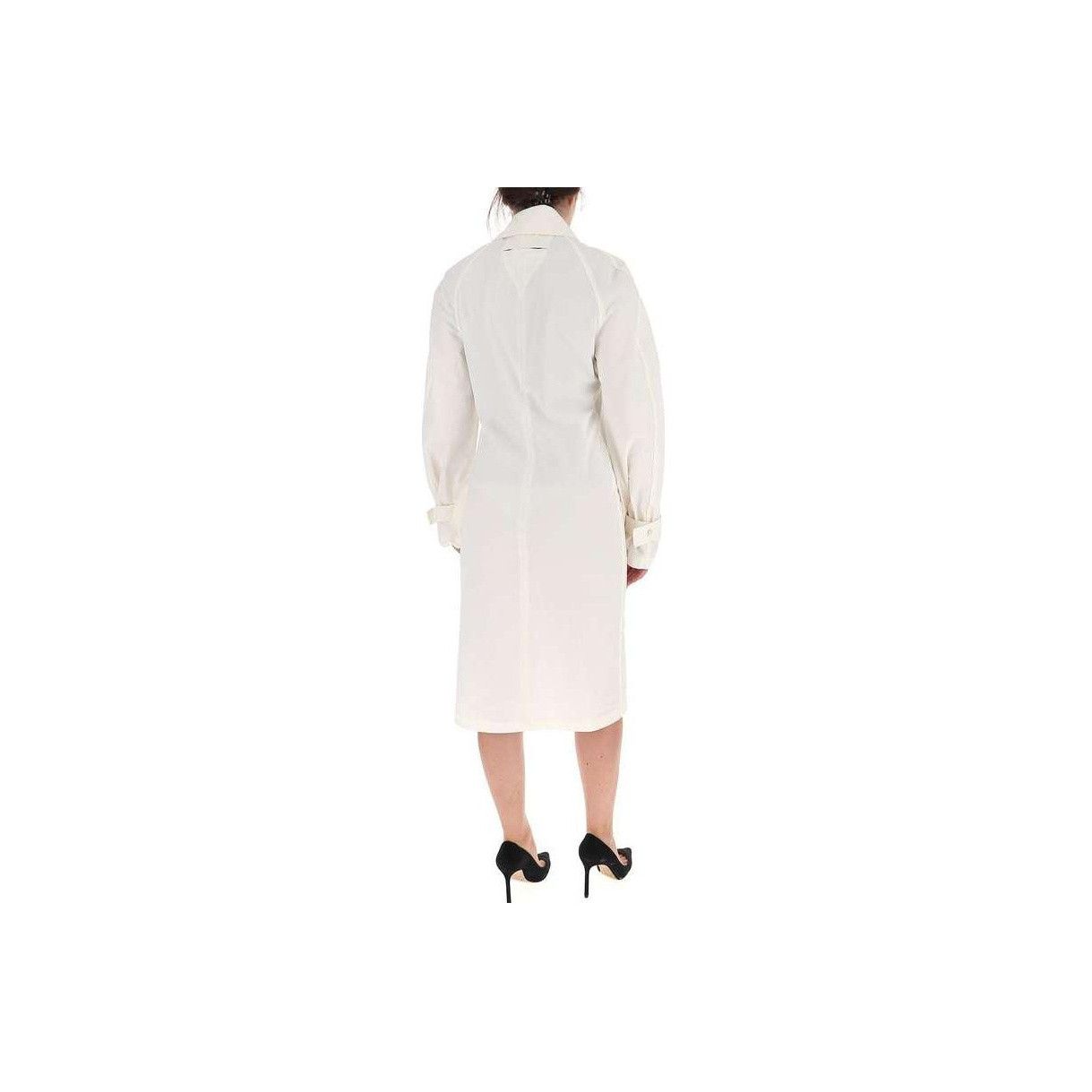 Bottega Veneta Bottega Veneta White Technical Coated Toile Dress Size 36 Size XS / US 0-2 / IT 36-38 - 8 Thumbnail