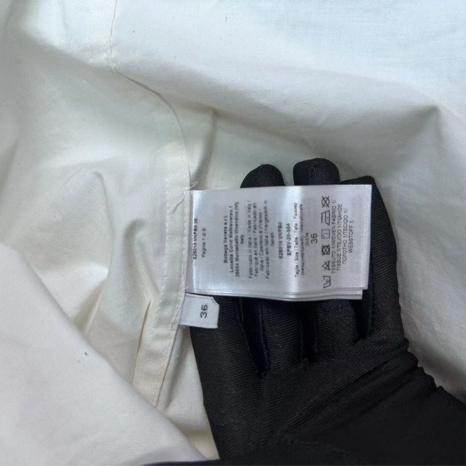 Bottega Veneta Bottega Veneta White Technical Coated Toile Dress Size 36 Size XS / US 0-2 / IT 36-38 - 4 Thumbnail