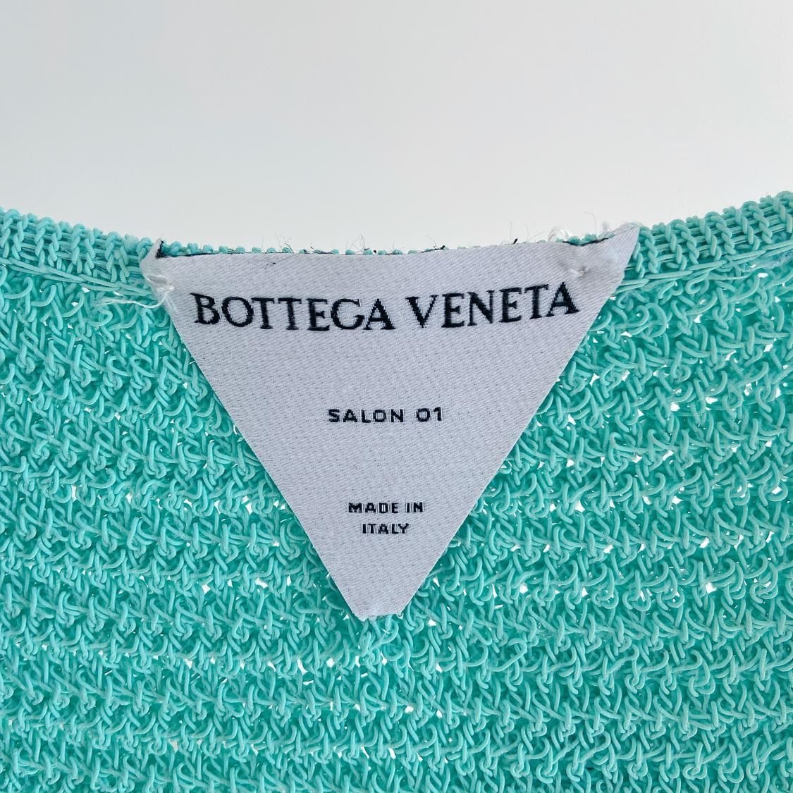 Bottega Veneta Bottega Veneta Blue Knit Mini Dress Size S Size S / US 4 / IT 40 - 3 Thumbnail