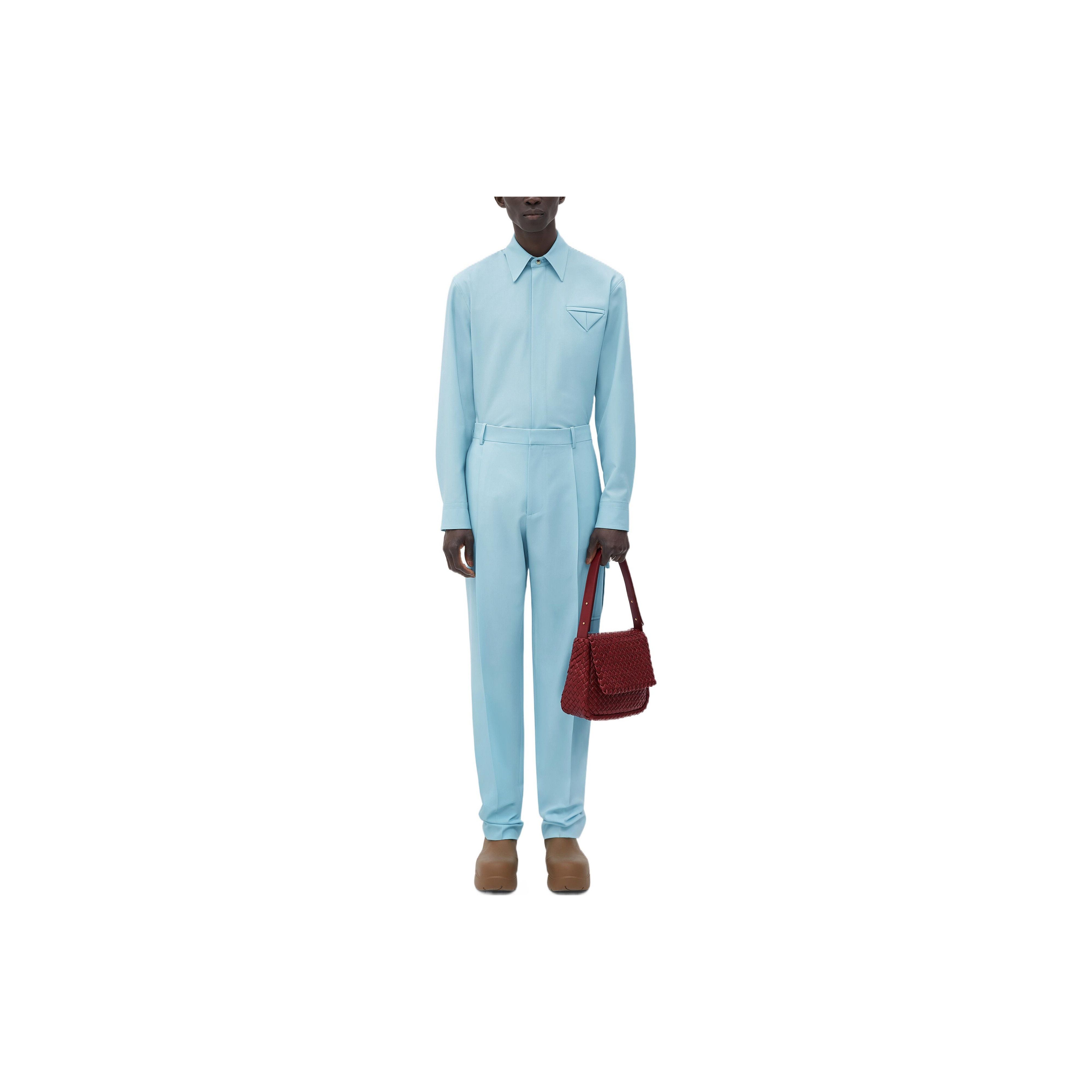 Bottega Veneta Bottega Veneta Blue Button Up Shirt Size 50 Size US M / EU 48-50 / 2 - 7 Thumbnail