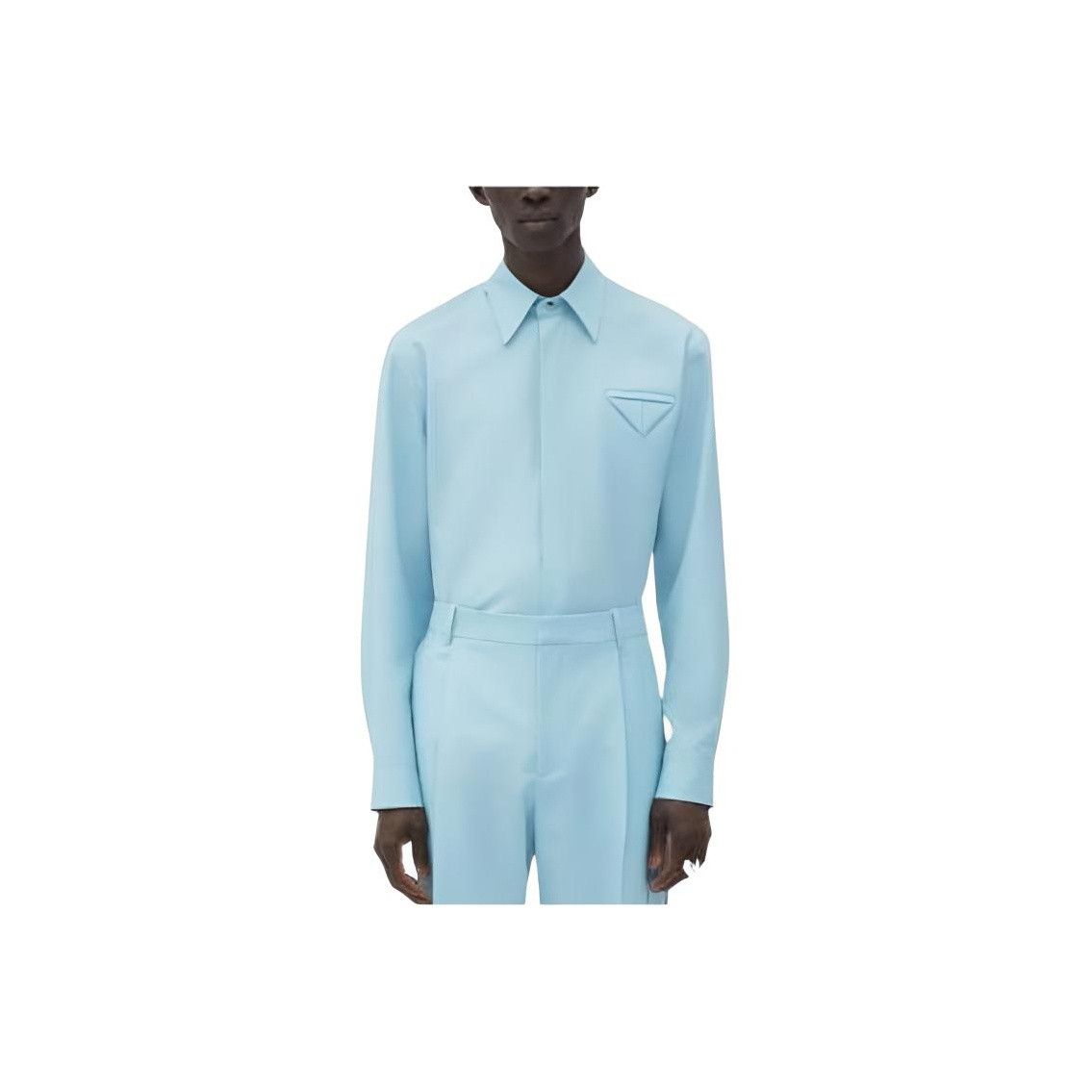 Bottega Veneta Bottega Veneta Blue Button Up Shirt Size 50 Size US M / EU 48-50 / 2 - 5 Thumbnail