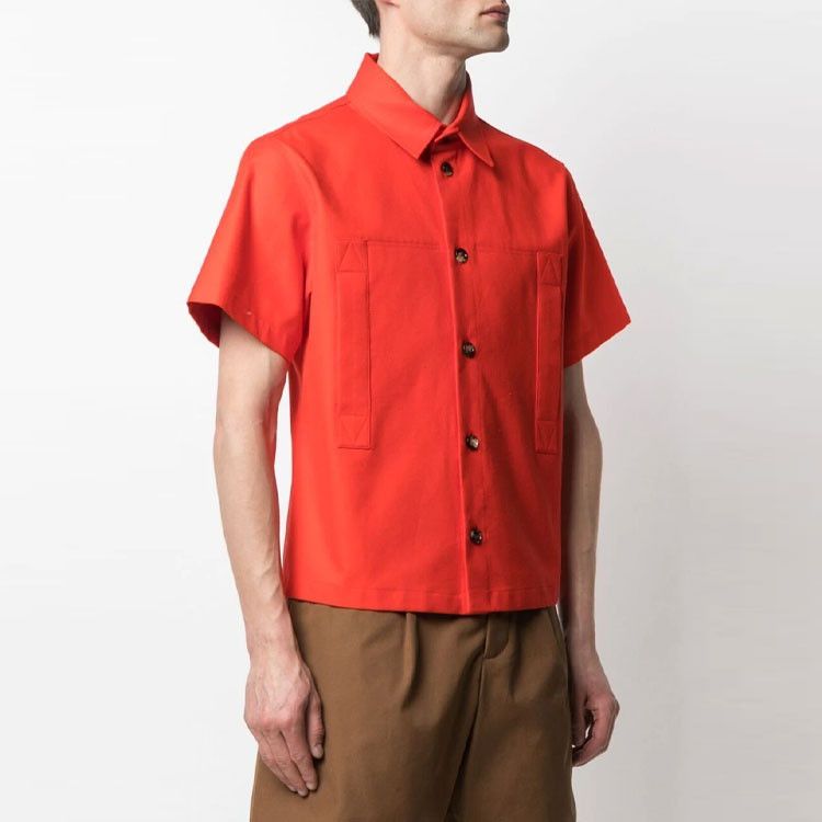 Bottega Veneta Bottega Veneta Red Short Sleeve Shirt Size 46 Size US S / EU 44-46 / 1 - 10 Thumbnail