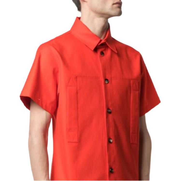 Bottega Veneta Bottega Veneta Red Short Sleeve Shirt Size 46 Size US S / EU 44-46 / 1 - 13 Thumbnail