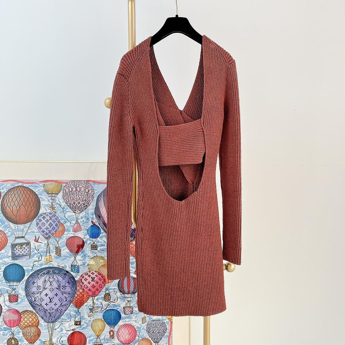 Bottega Veneta Bottega Veneta Silk Blend Knit Mini Dress Size 38 Size XS / US 0-2 / IT 36-38 - 2 Thumbnail