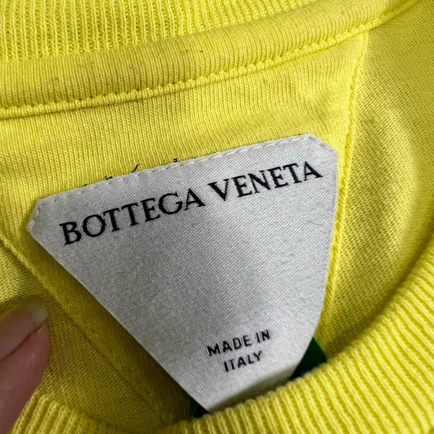 Bottega Veneta Bottega Veneta Yellow Cotton T-Shirt Size S Size US S / EU 44-46 / 1 - 3 Thumbnail