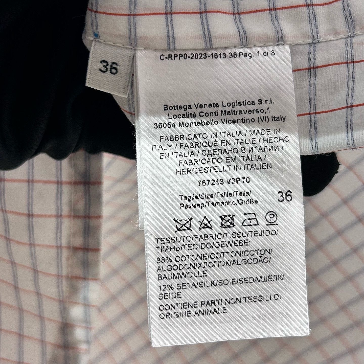Bottega Veneta Bottega Veneta Plaid Long Sleeve Button Up Shirt Size 36 Size XS / US 0-2 / IT 36-38 - 4 Thumbnail