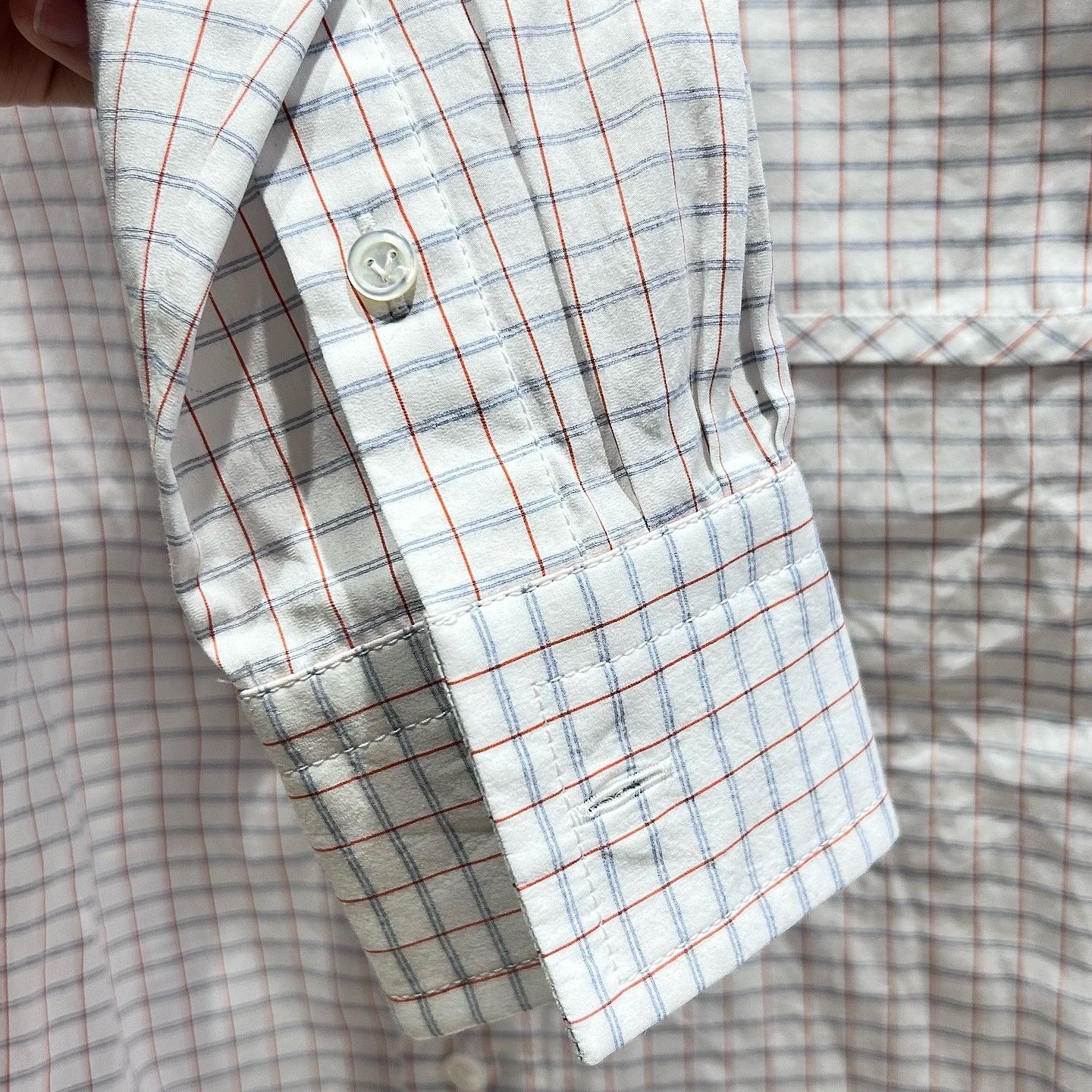 Bottega Veneta Bottega Veneta Plaid Long Sleeve Button Up Shirt Size 36 Size XS / US 0-2 / IT 36-38 - 13 Thumbnail