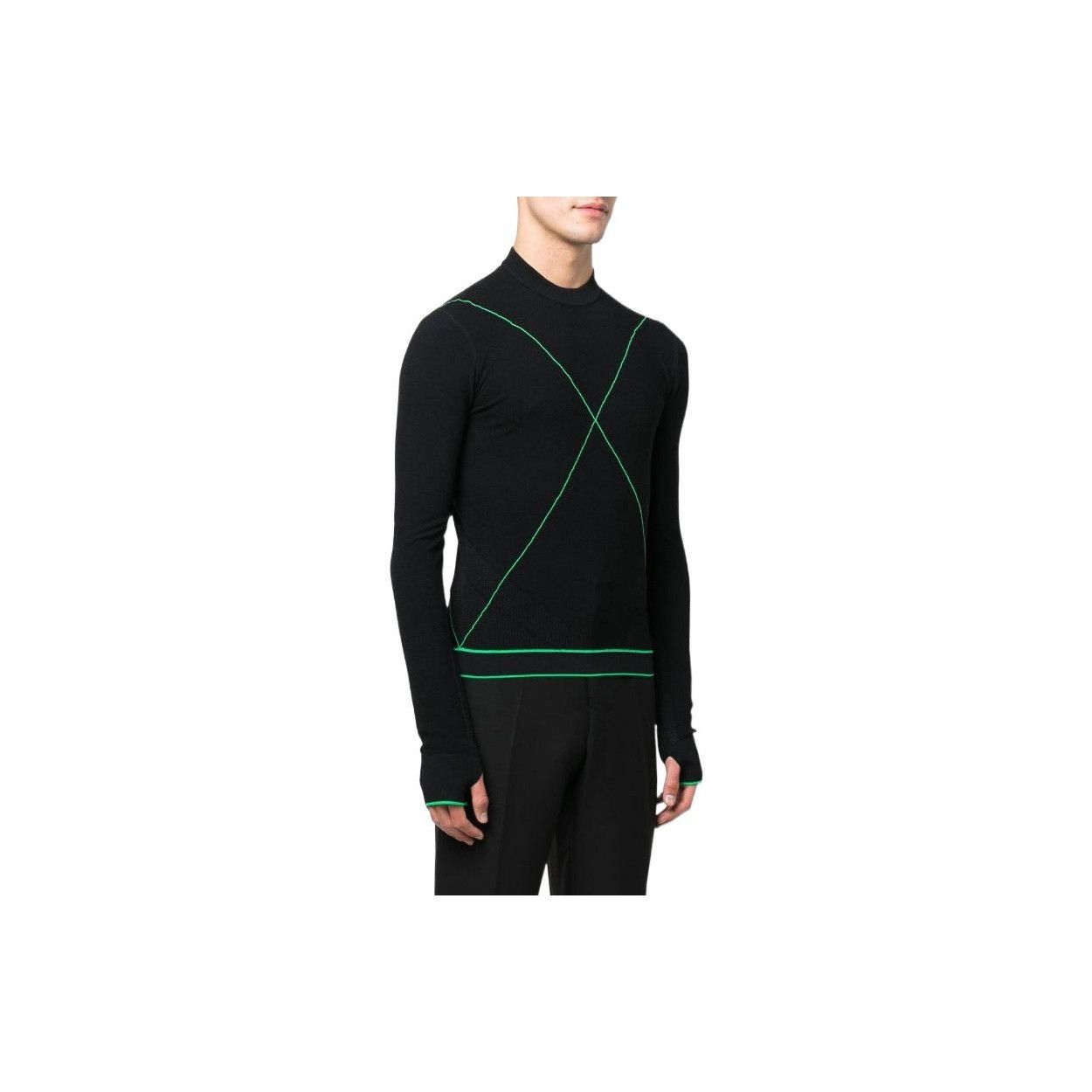 Bottega Veneta Bottega Veneta Green Stitch Sweater Size XS Size US XS / EU 42 / 0 - 10 Thumbnail