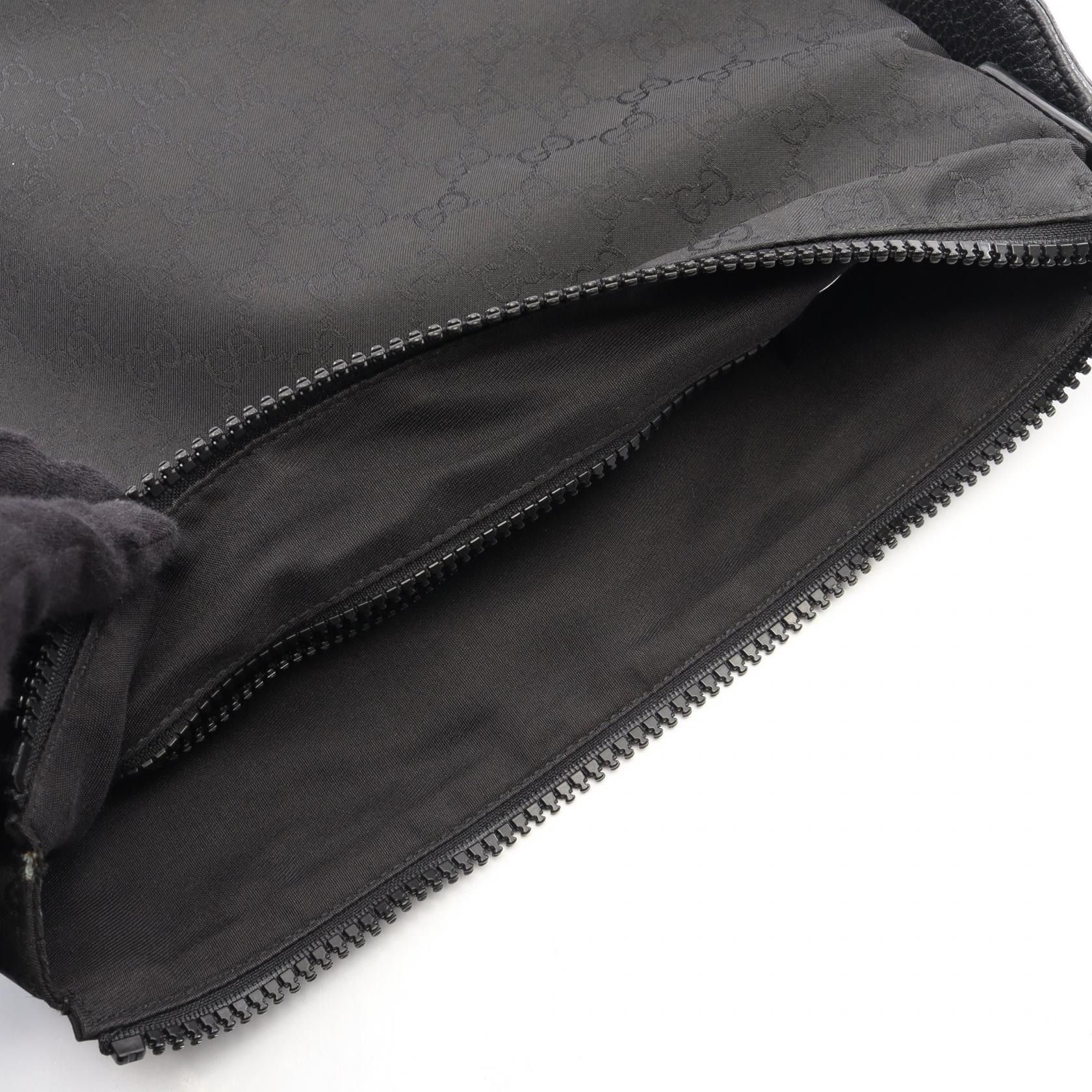Gucci Gucci Gucci GG Nylon Canvas Leather Shoulder Bag Leather Shoulder Bag 449185 DUTY FREE for USA Size ONE SIZE - 7 Thumbnail