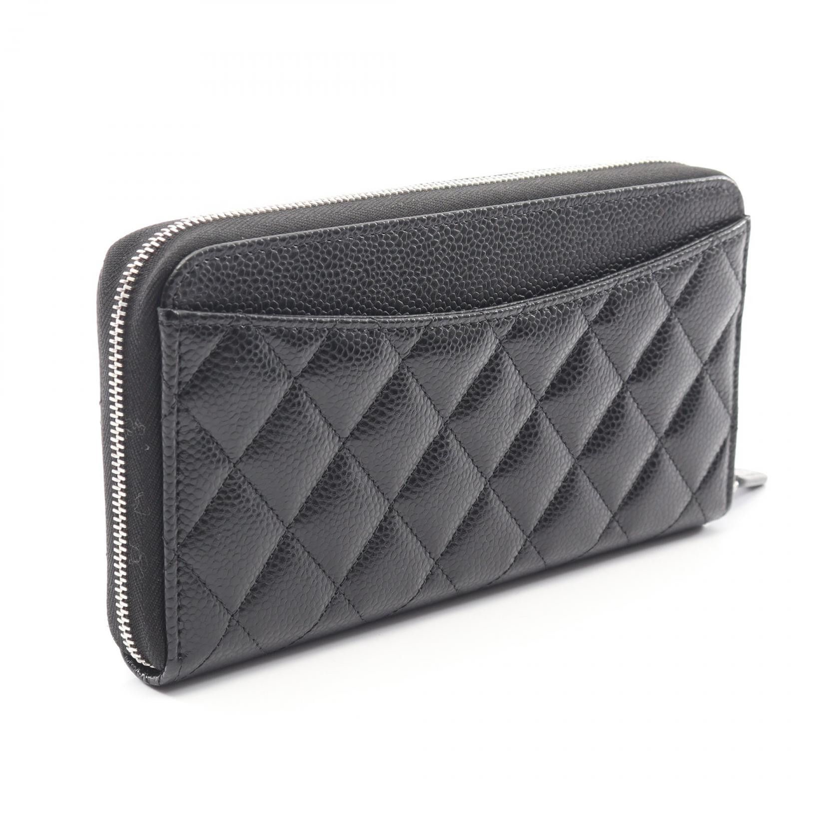 Chanel Chanel Chanel Classic Long Zip Wallet Grained Calfskin Long Wallet Leather Long Wallet DUTY FREE for USA Size ONE SIZE - 2 Thumbnail