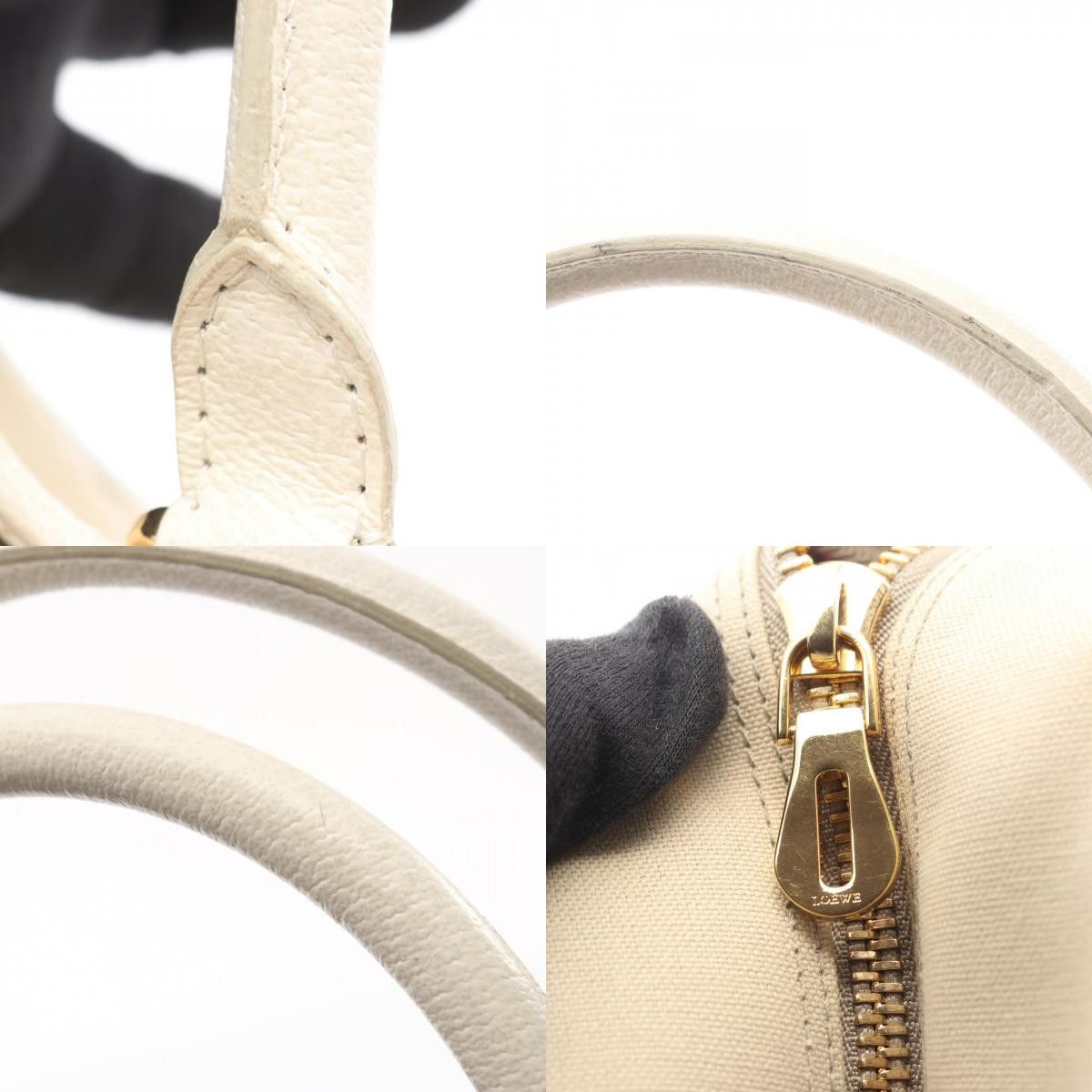 Loewe Loewe Loewe Amazona 36 Canvas Leather Handbag Textile Handbag DUTY FREE for USA Size ONE SIZE - 10 Thumbnail