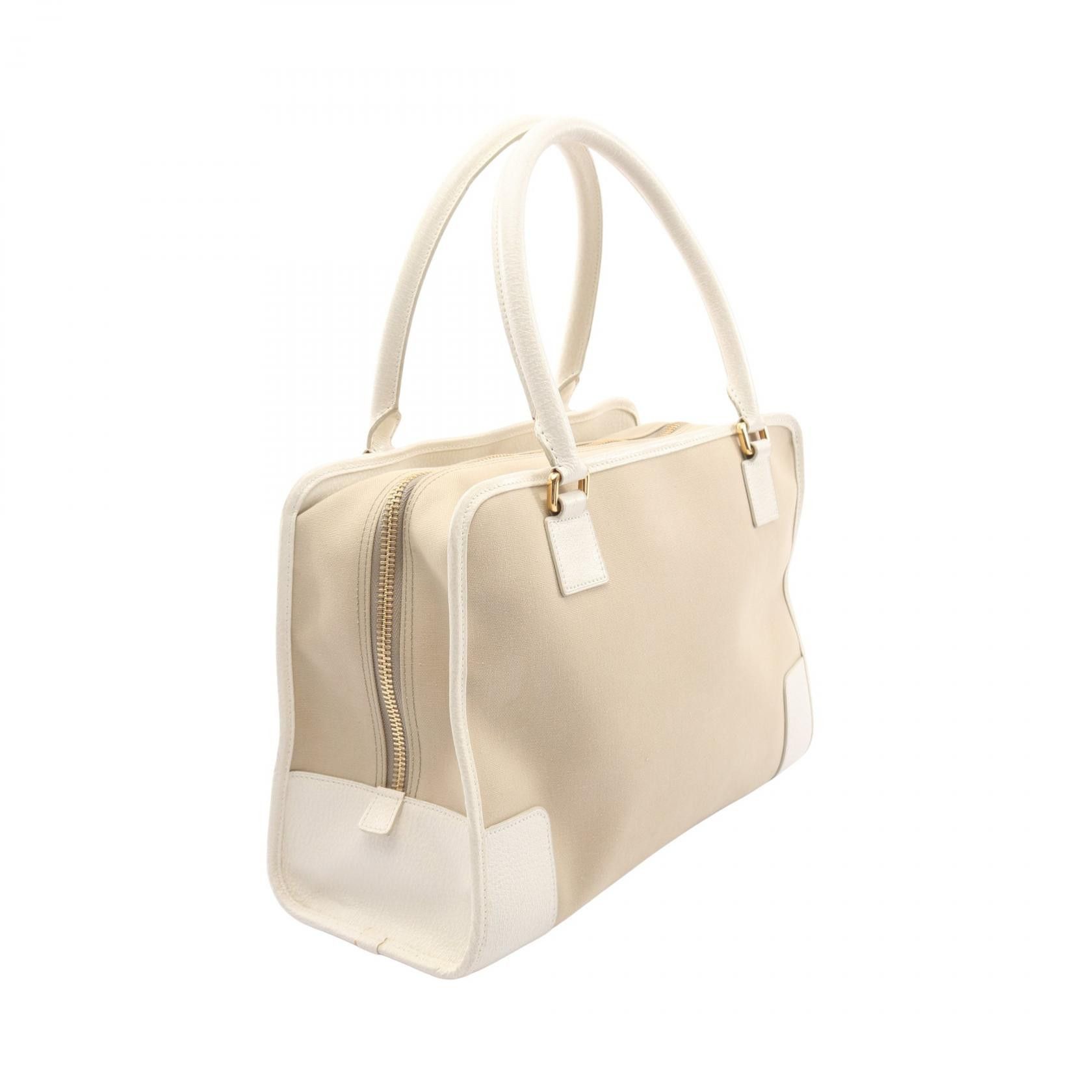 Loewe Loewe Loewe Amazona 36 Canvas Leather Handbag Textile Handbag DUTY FREE for USA Size ONE SIZE - 2 Thumbnail