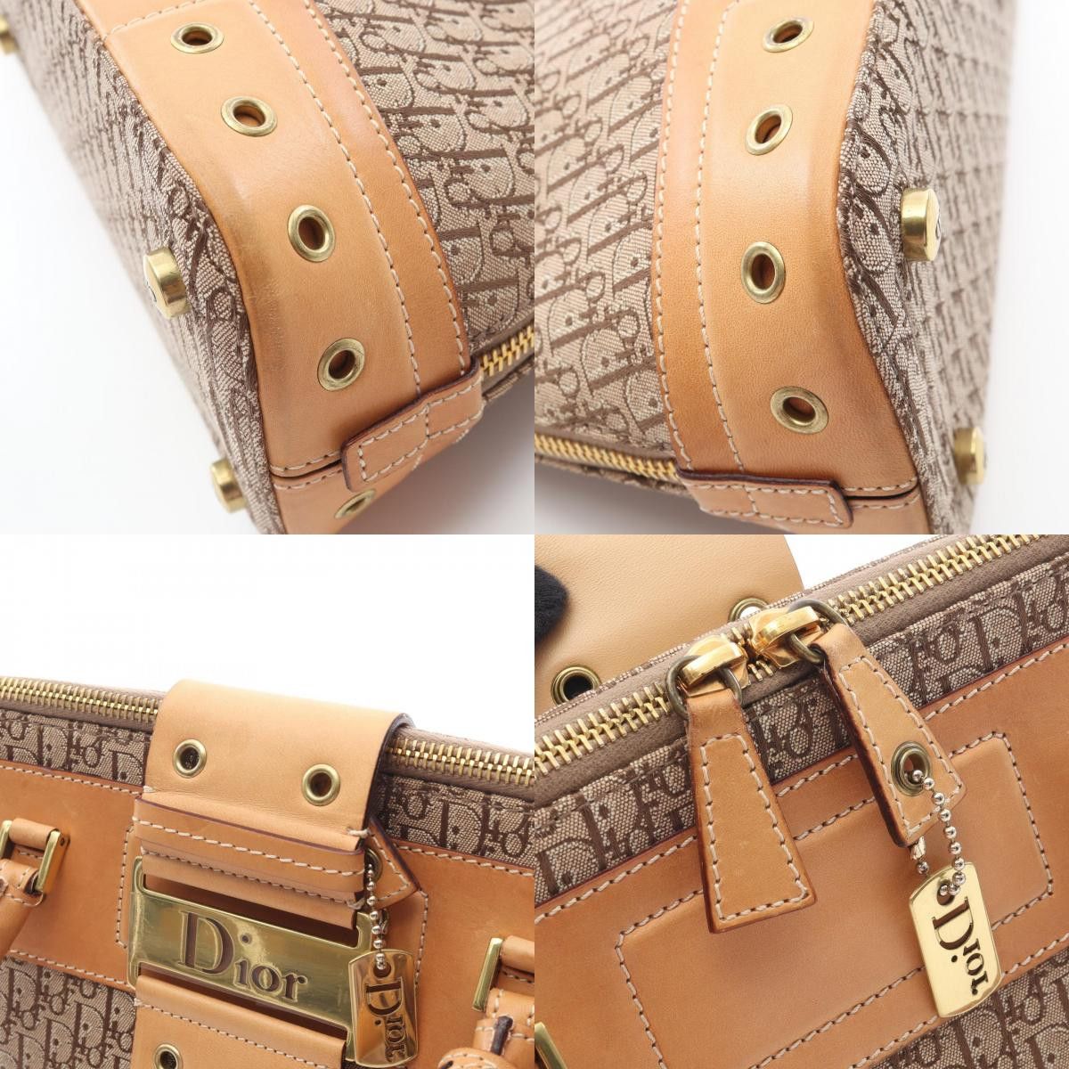 Dior Dior Dior Street Chic Trotter Canvas Leather Handbag Leather Handbag DUTY FREE for USA Size ONE SIZE - 10 Thumbnail