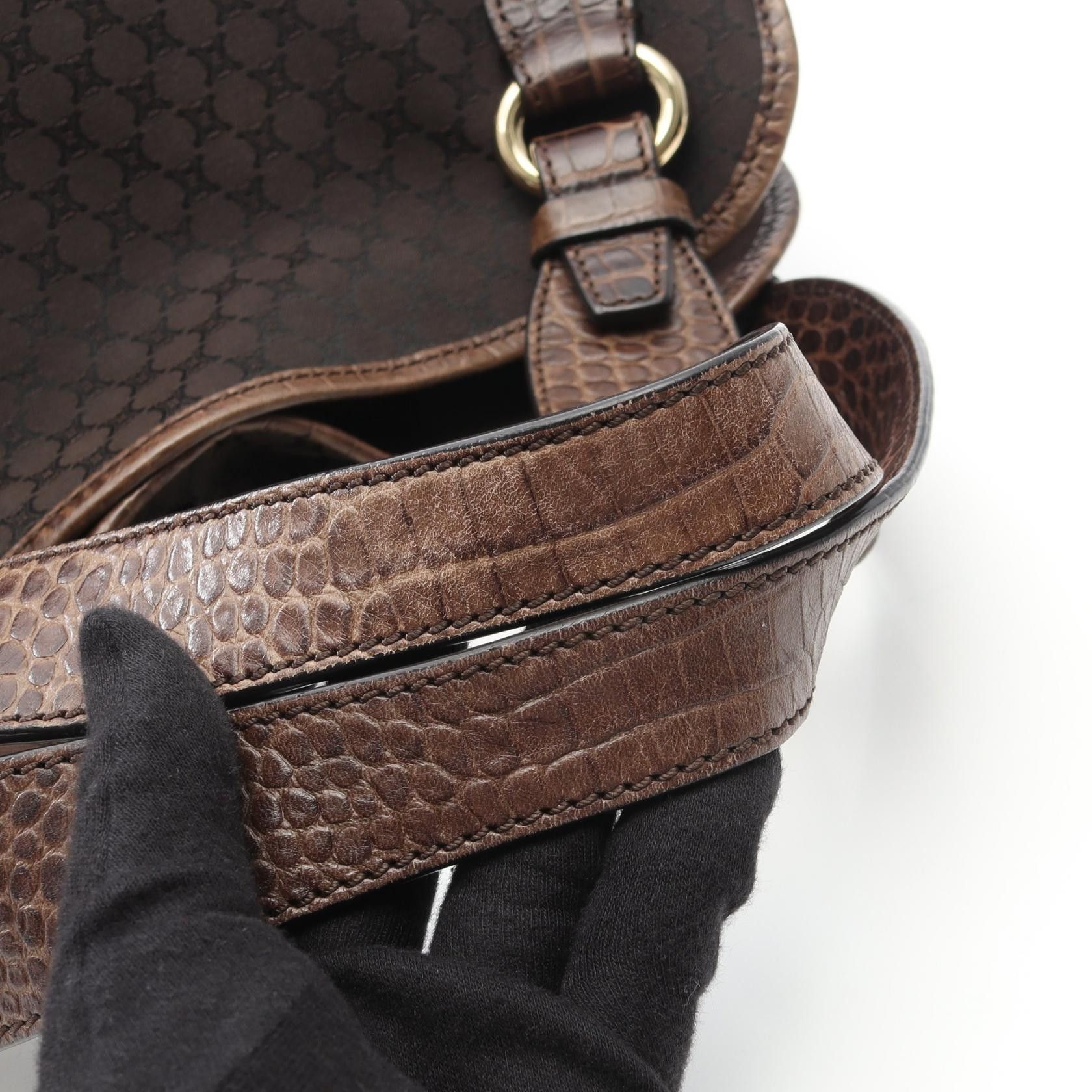 Celine Celine CELINE Bittersweet Macadamus Leather Handbag Leather Handbag DUTY FREE for USA Size ONE SIZE - 5 Thumbnail
