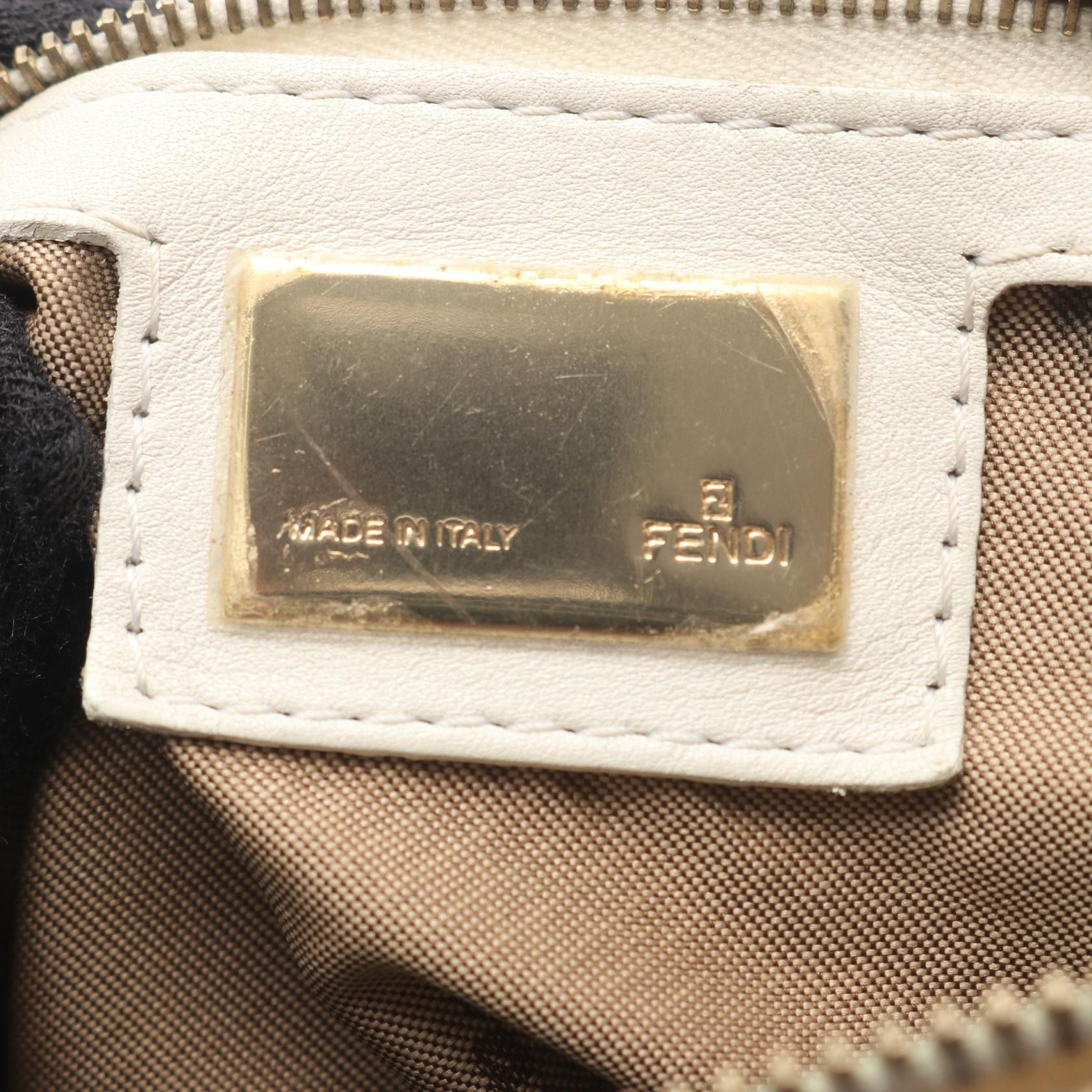 Fendi Fendi Fendi MicroFF Canvas Leather Shoulder Bag Leather Shoulder Bag DUTY FREE for USA Size ONE SIZE - 4 Thumbnail