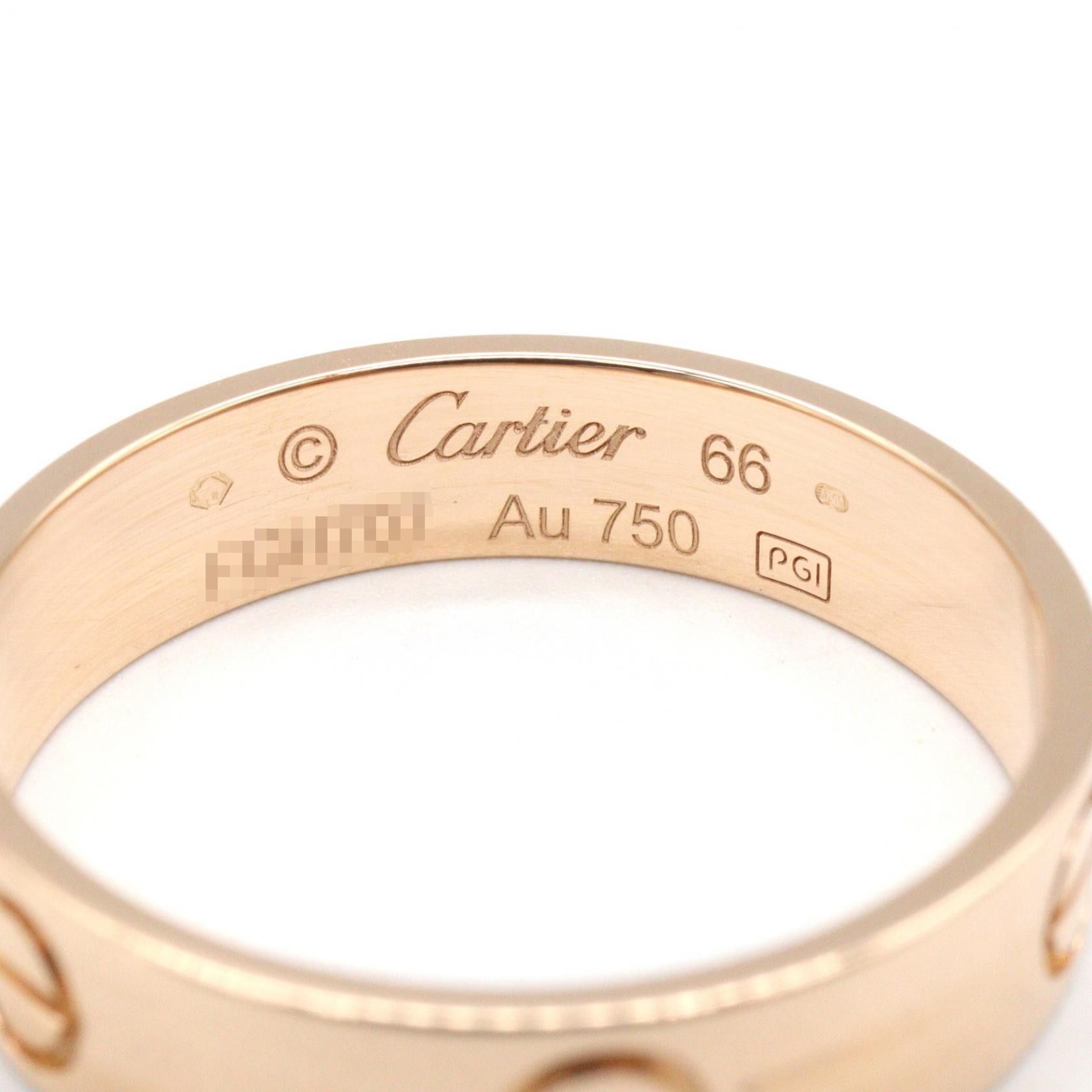 Cartier Cartier Cartier Love Au750 Ring Size 25 Precious Metal Ring DUTY FREE for USA Size ONE SIZE - 3 Thumbnail