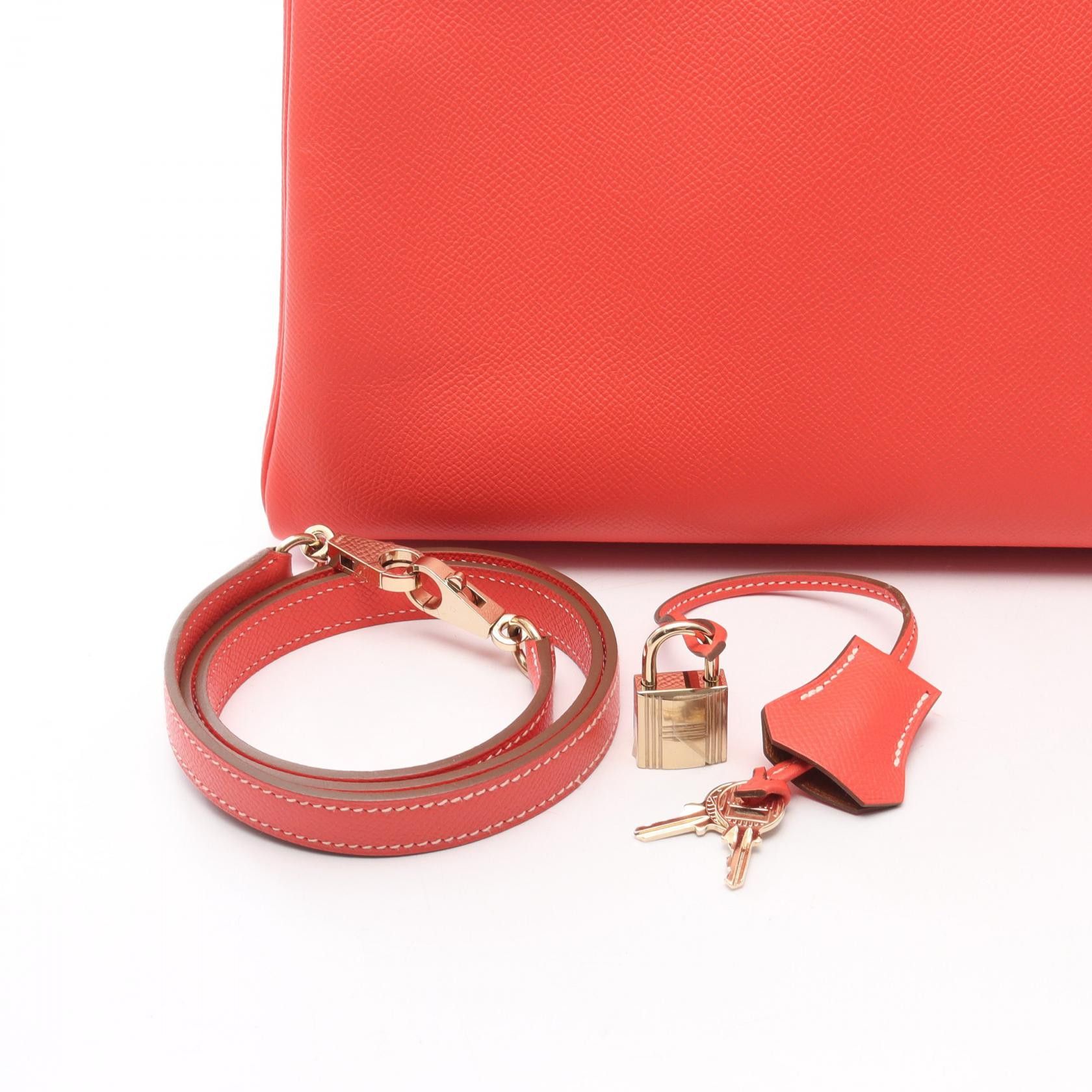 Hermes Hermes Hermes Kelly35 Leather Handbag Leather Handbag Stamp P (2012) DUTY FREE for USA Size ONE SIZE - 6 Thumbnail