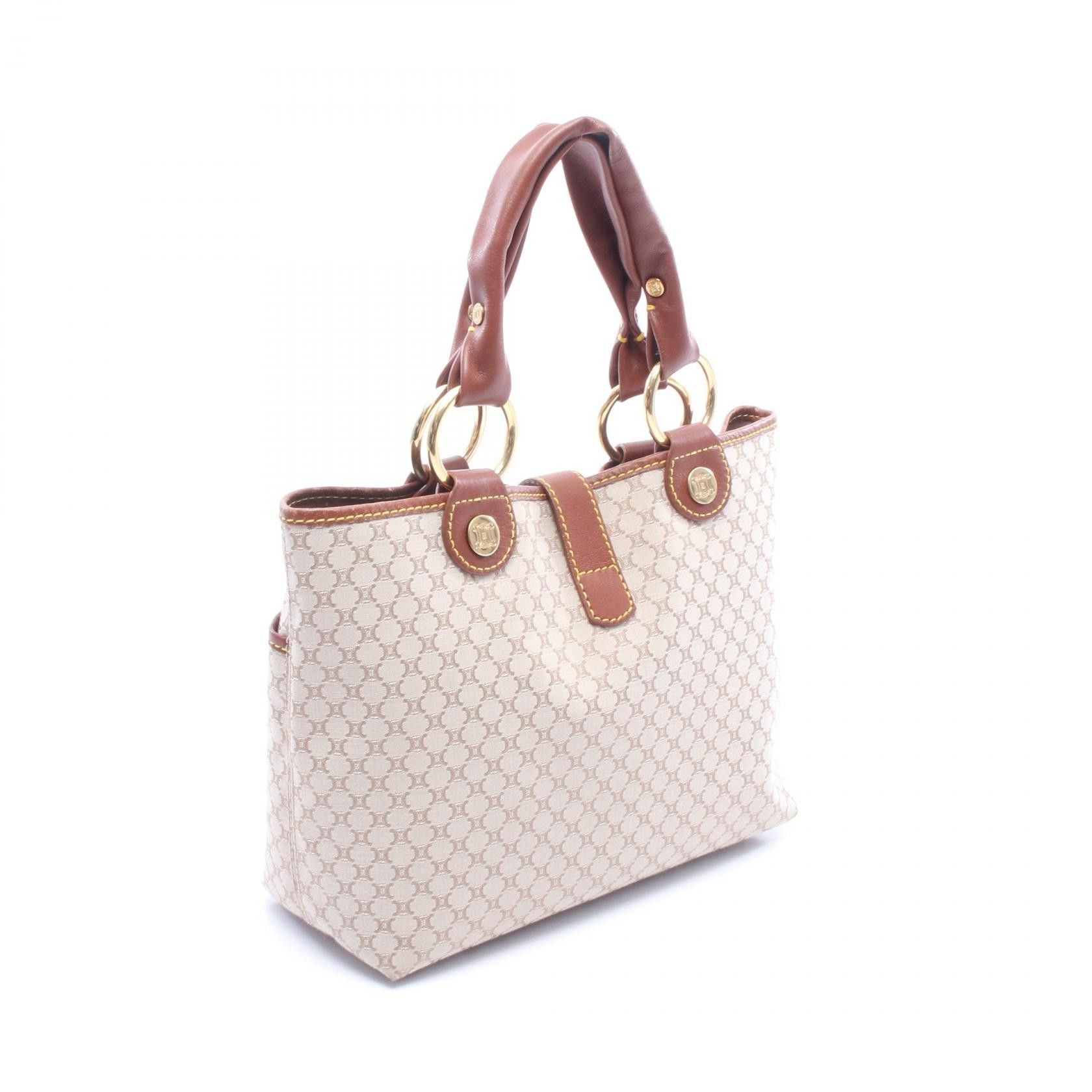 Celine Celine CELINE Canvas Leather Handbag Leather Handbag DUTY FREE for USA Size ONE SIZE - 2 Thumbnail