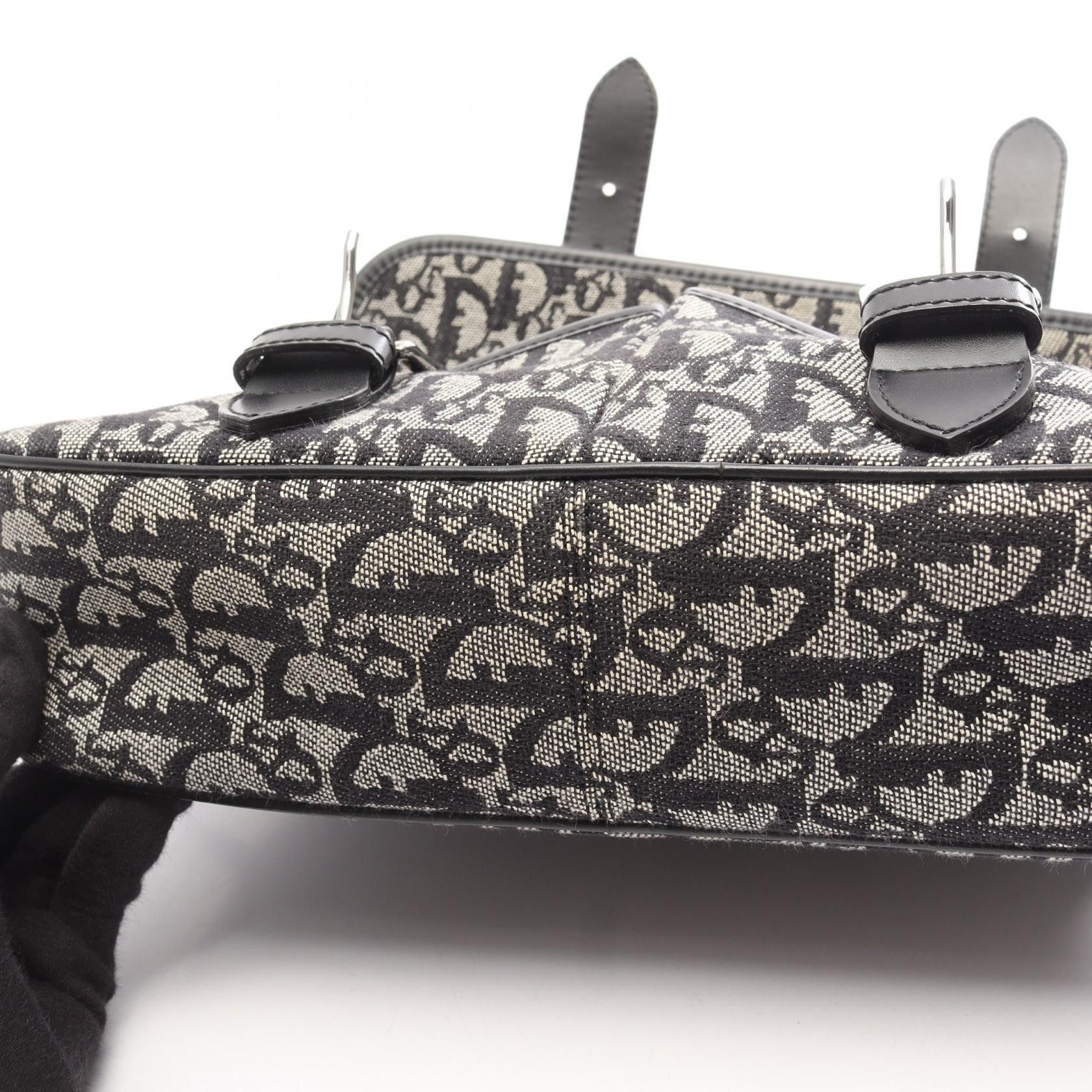 Dior Dior Dior Trotter Canvas Leather Shoulder Bag Textile Shoulder Bag DUTY FREE for USA Size ONE SIZE - 7 Thumbnail