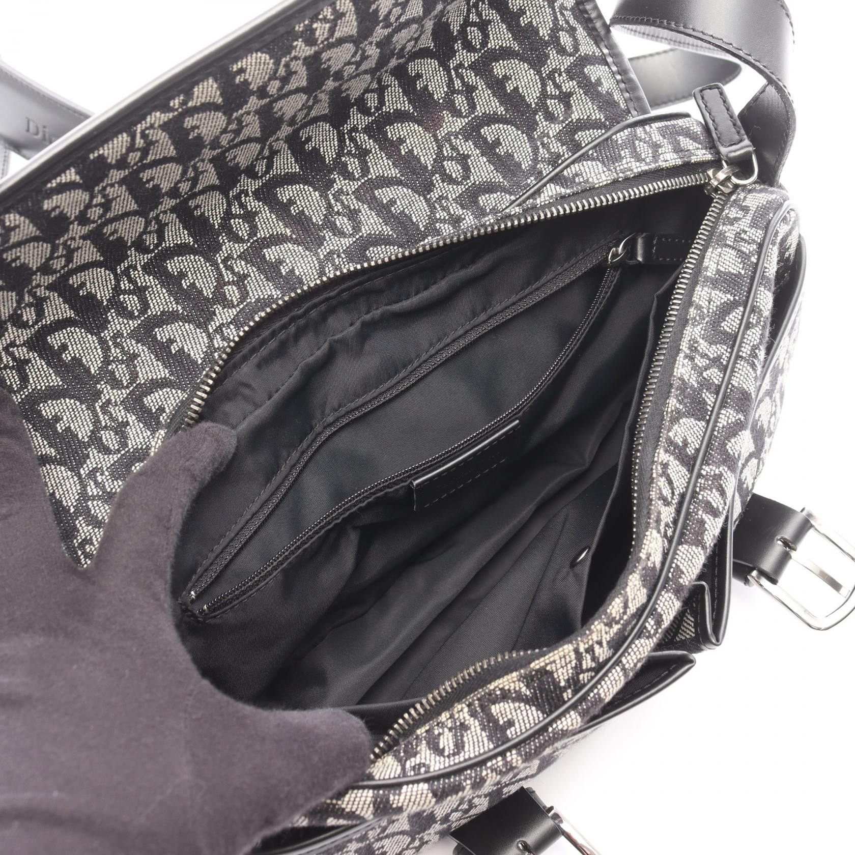 Dior Dior Dior Trotter Canvas Leather Shoulder Bag Textile Shoulder Bag DUTY FREE for USA Size ONE SIZE - 3 Thumbnail
