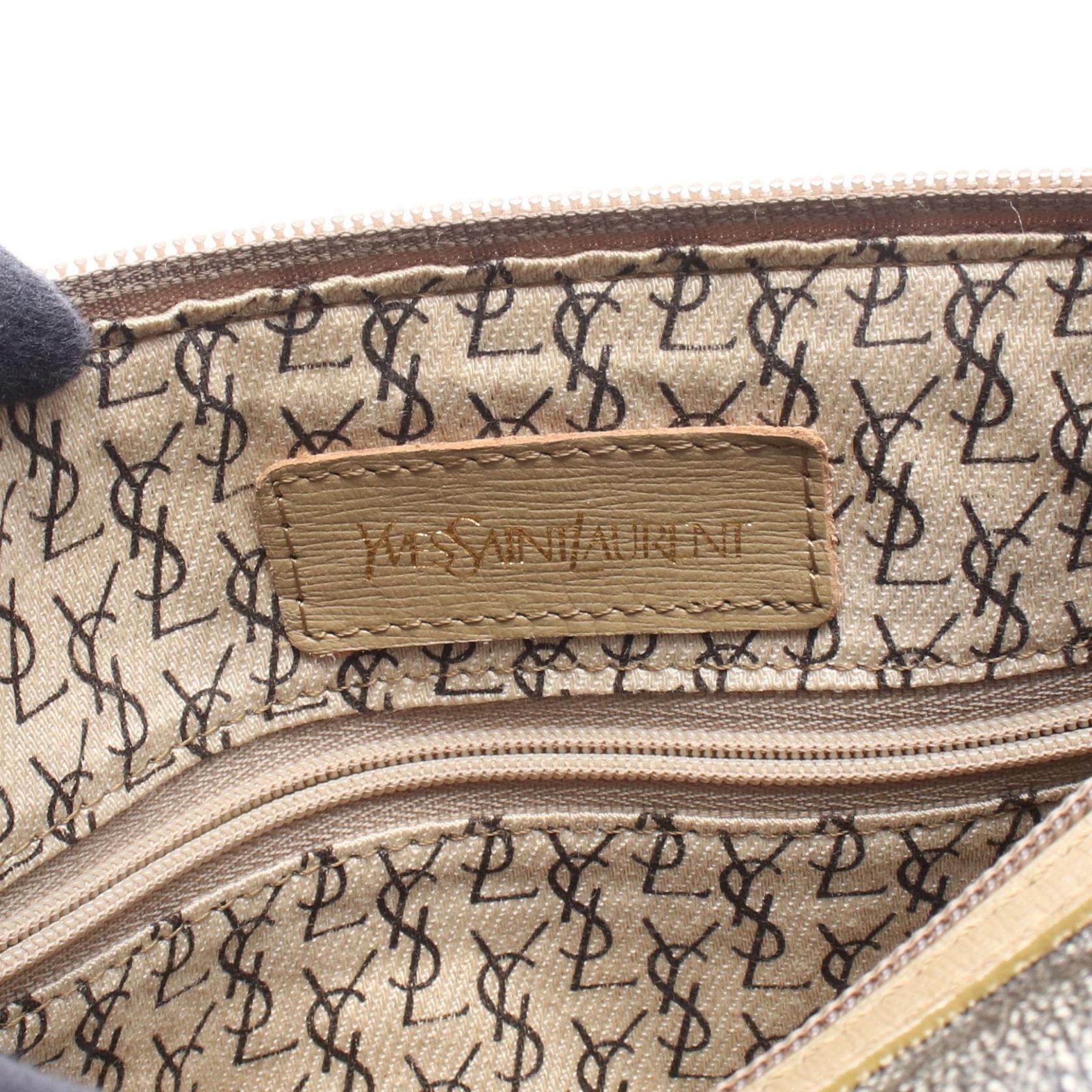 Yves Saint Laurent Yves Saint Laurent Yves Saint Laurent Leopard PVC Coated Canvas Handbag Leather Handbag DUTY FREE for USA Size ONE SIZE - 4 Thumbnail