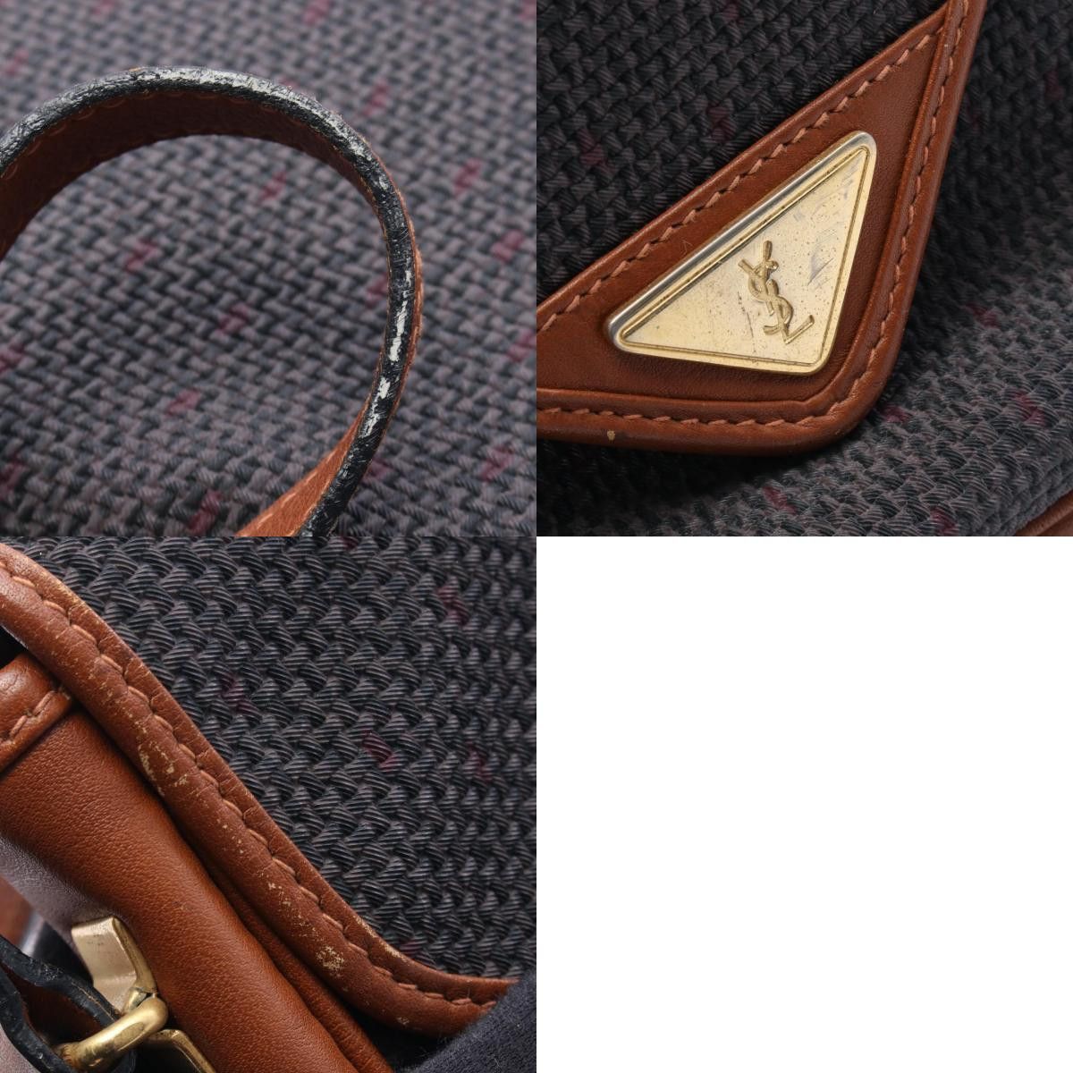 Yves Saint Laurent Yves Saint Laurent Yves Saint Laurent PVC Coated Canvas Leather Shoulder Bag Textile Shoulder Bag DUTY FREE for USA Size ONE SIZE - 10 Thumbnail