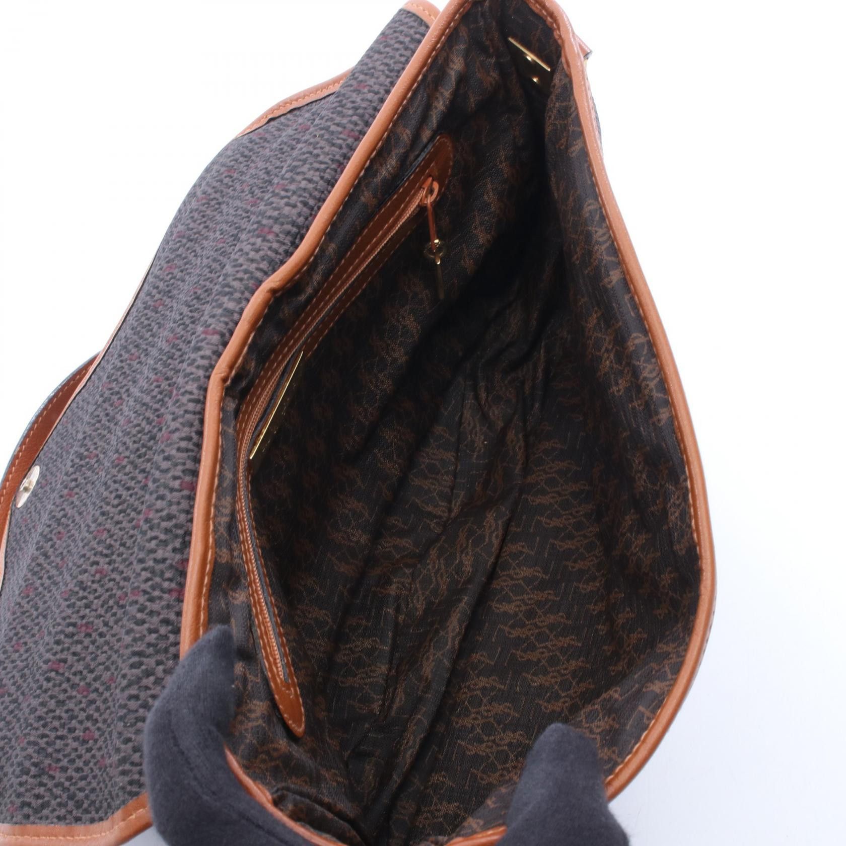 Yves Saint Laurent Yves Saint Laurent Yves Saint Laurent PVC Coated Canvas Leather Shoulder Bag Textile Shoulder Bag DUTY FREE for USA Size ONE SIZE - 3 Thumbnail