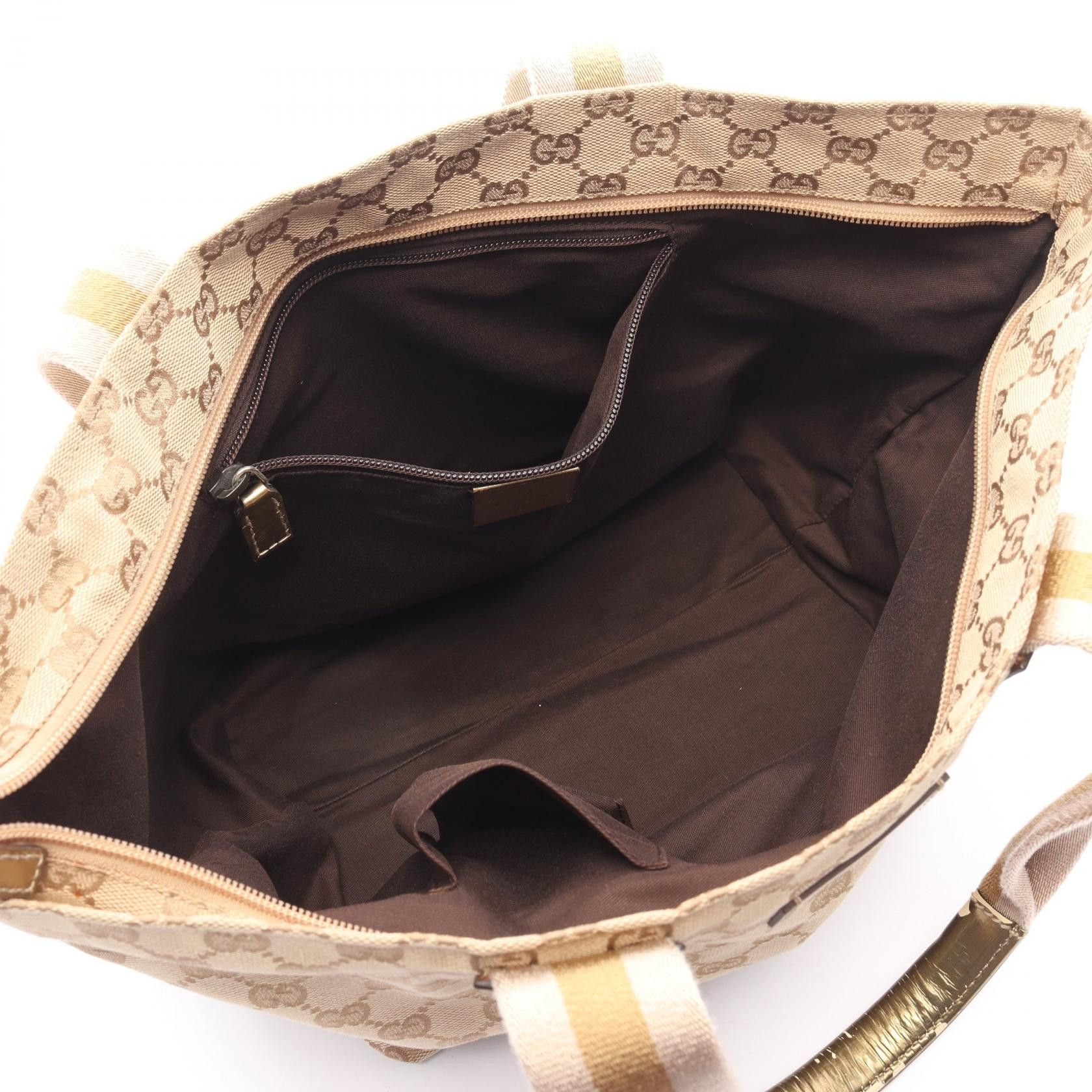 Gucci Gucci Gucci GG Canvas Patent Leather Tote Bag Textile Tote Bag 131230 DUTY FREE for USA Size ONE SIZE - 3 Thumbnail