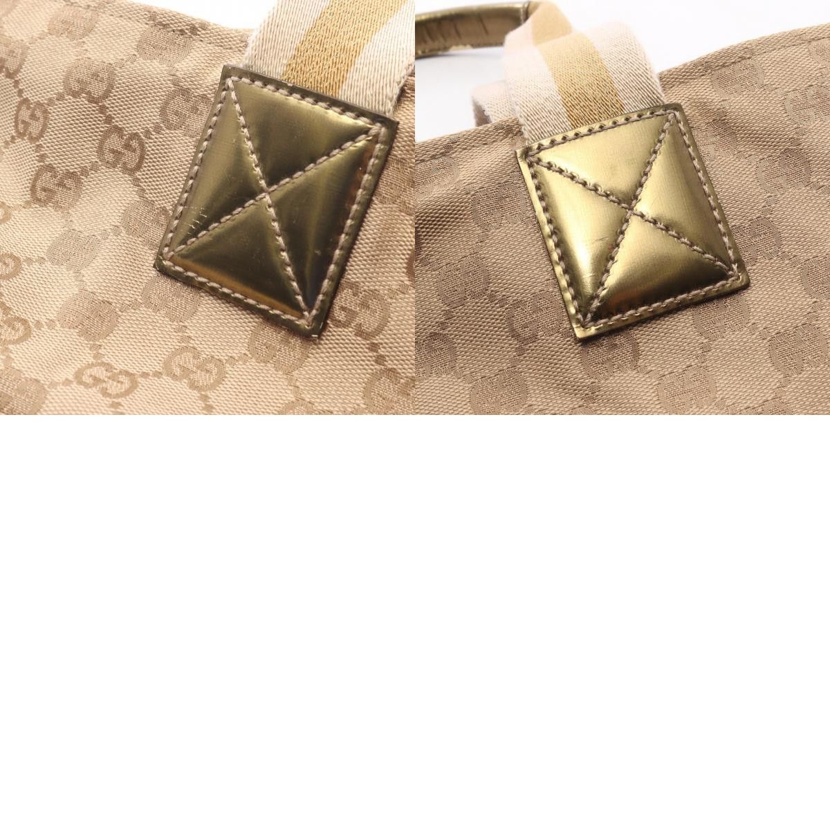 Gucci Gucci Gucci GG Canvas Patent Leather Tote Bag Textile Tote Bag 131230 DUTY FREE for USA Size ONE SIZE - 10 Thumbnail