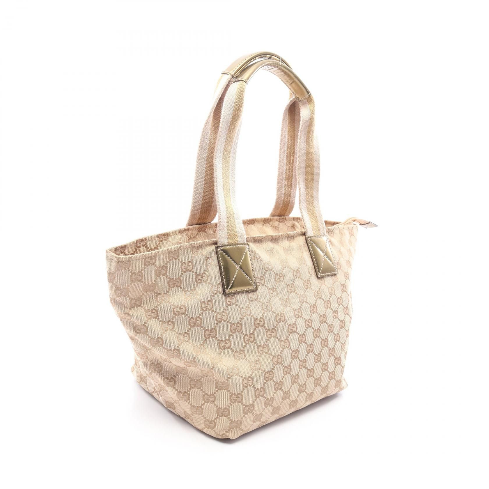 Gucci Gucci Gucci GG Canvas Patent Leather Tote Bag Textile Tote Bag 131230 DUTY FREE for USA Size ONE SIZE - 2 Thumbnail