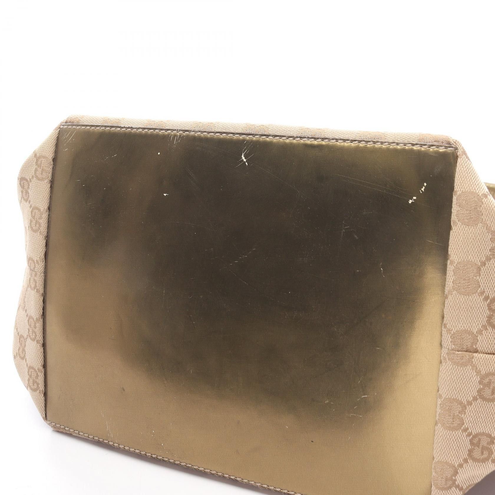 Gucci Gucci Gucci GG Canvas Patent Leather Tote Bag Textile Tote Bag 131230 DUTY FREE for USA Size ONE SIZE - 6 Thumbnail