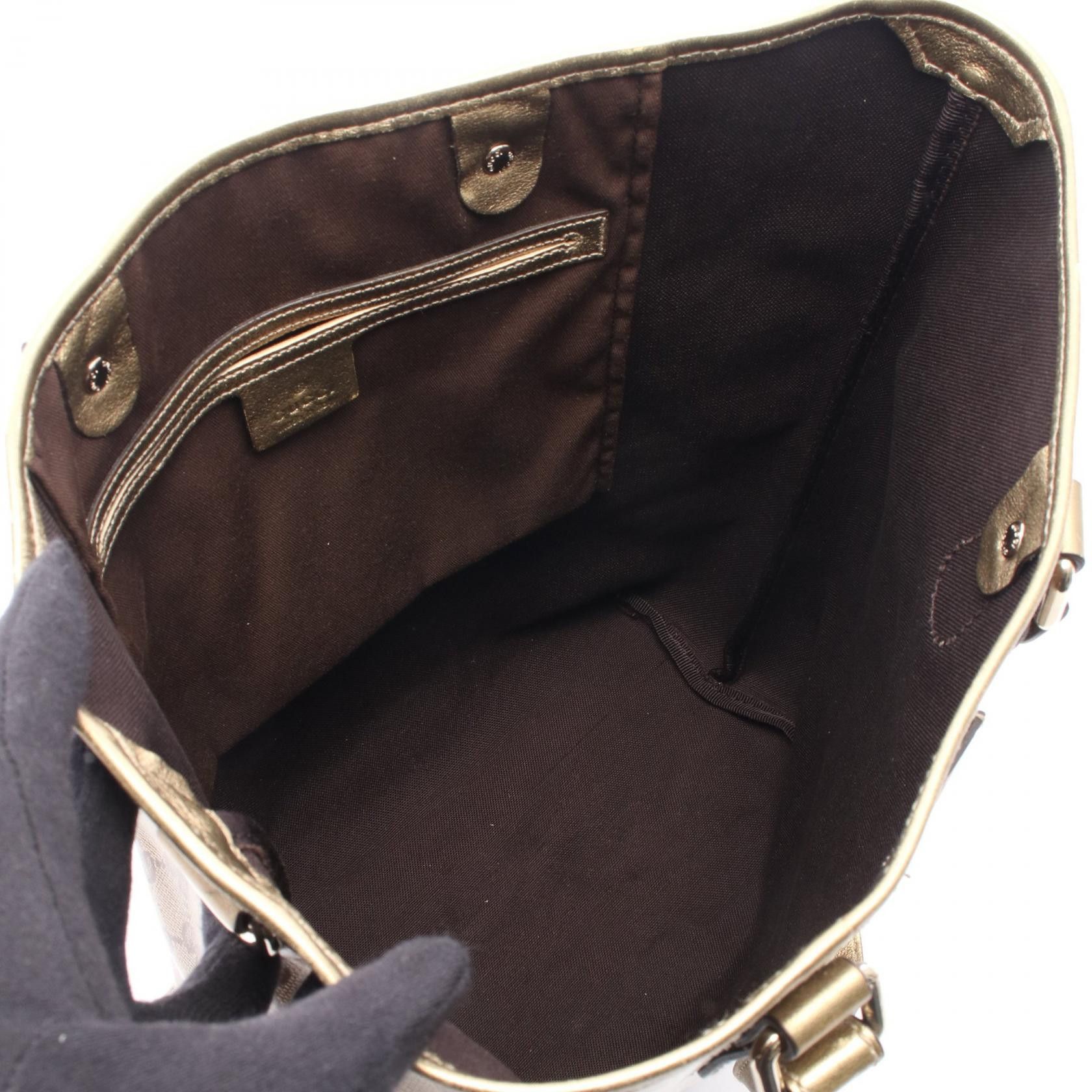 Gucci Gucci Gucci GG Crystal Coated Canvas Tote Bag Plastic / Synthetic Tote Bag 189896 DUTY FREE for USA Size ONE SIZE - 3 Thumbnail