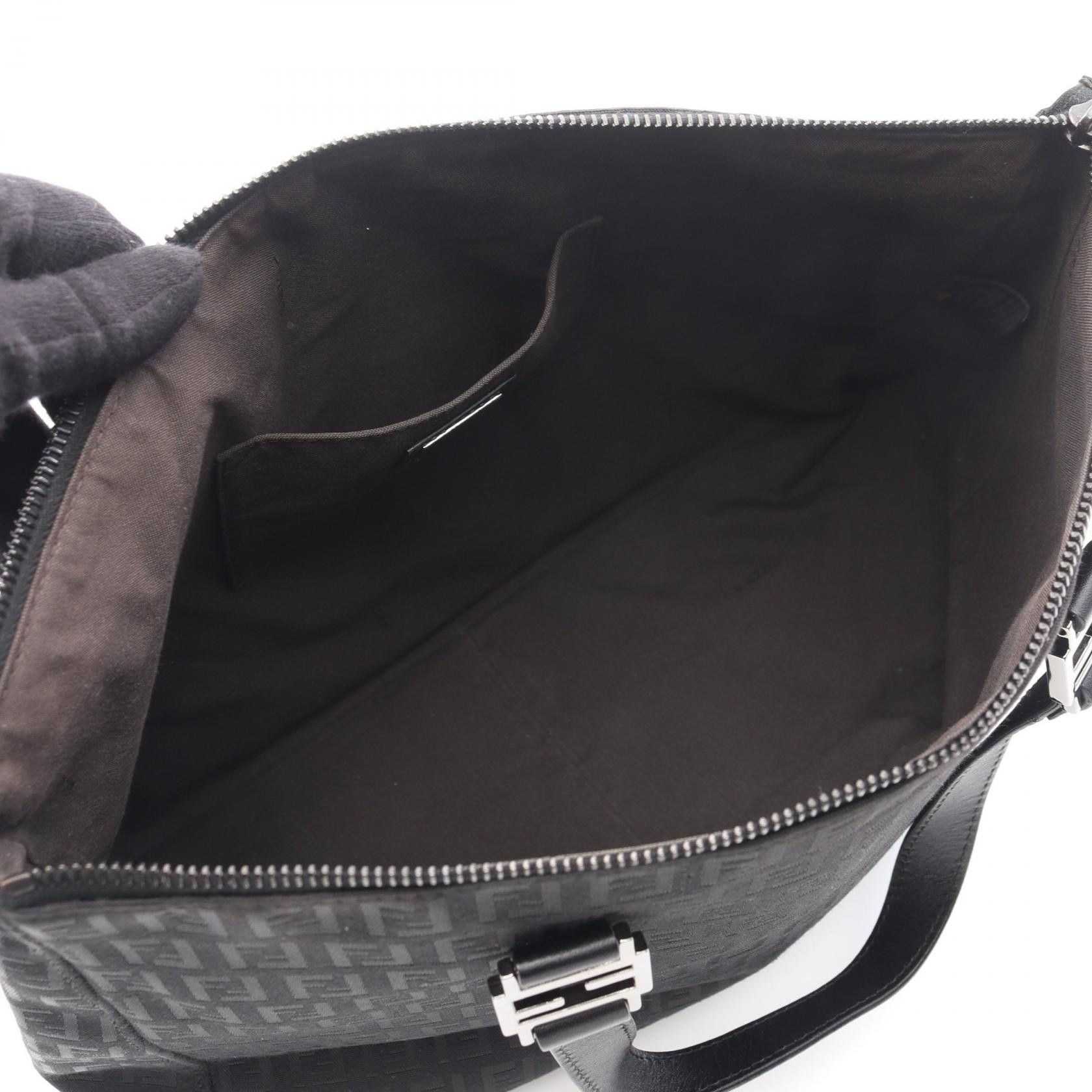 Fendi Fendi Fendi Zucchino Canvas Leather Tote Bag Leather Tote Bag DUTY FREE for USA Size ONE SIZE - 3 Thumbnail
